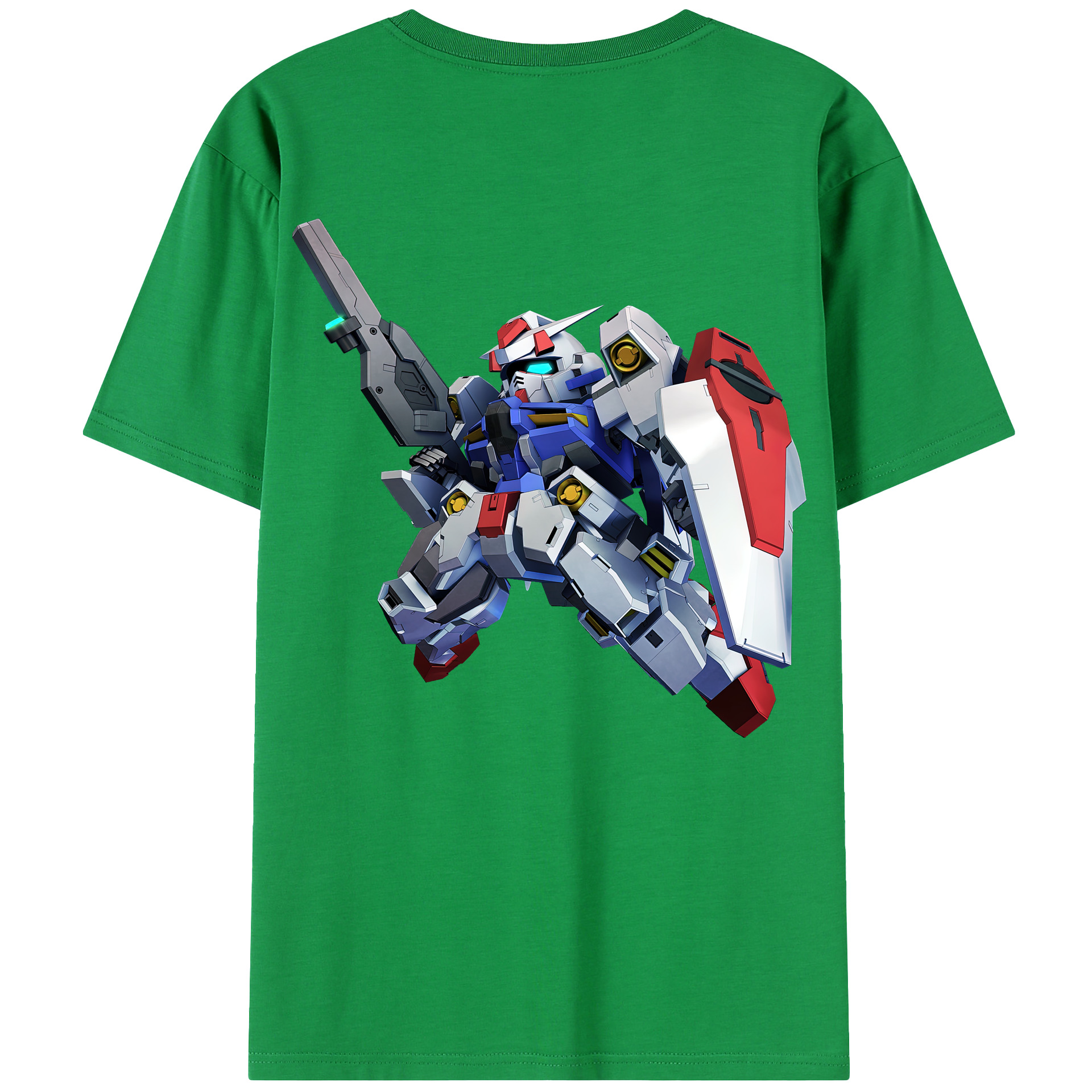 （画像用） 機動戦士ガンダム Mobile Suit Gundam 綿100％半袖Tシャツ（背面プリント）