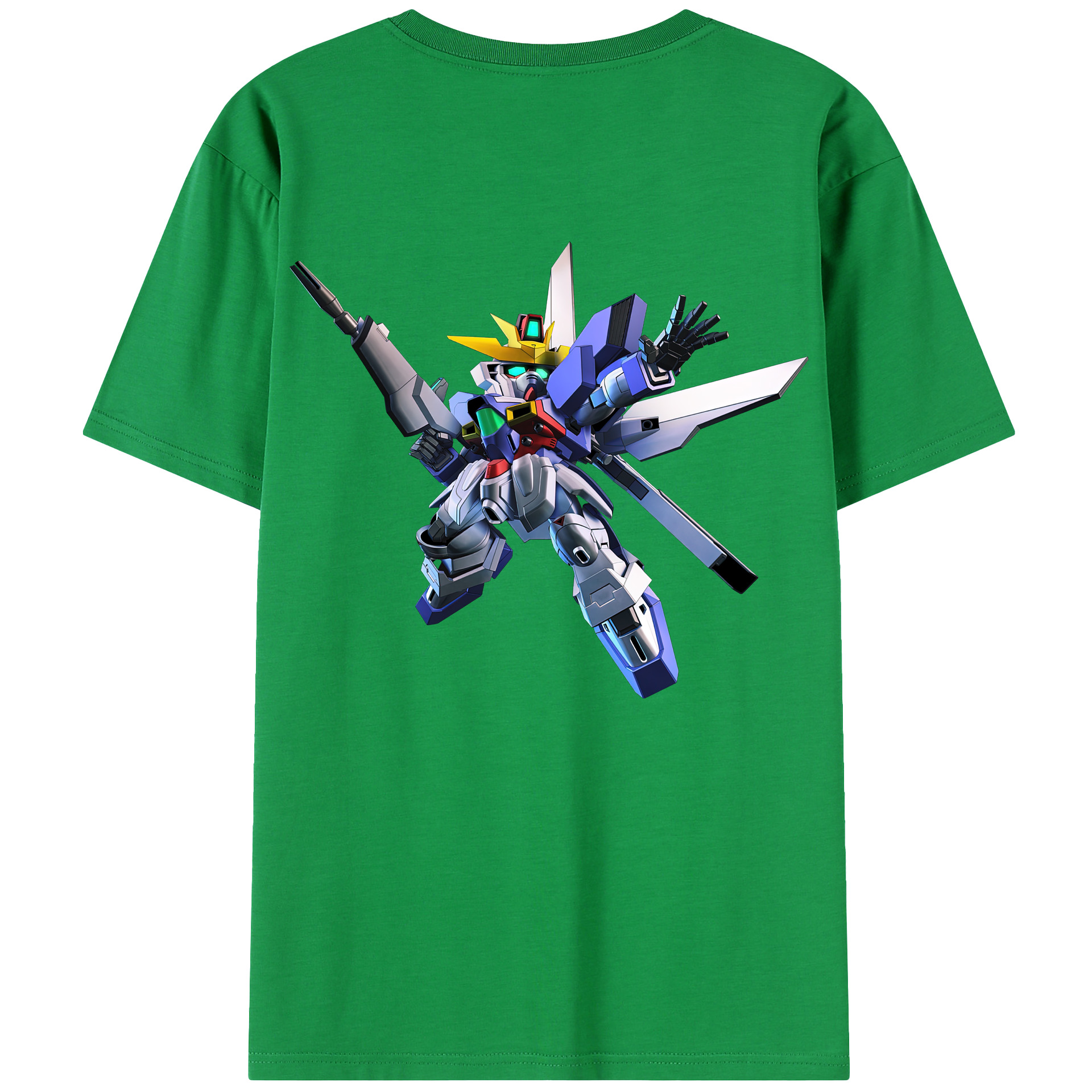 （画像用） 機動戦士ガンダム Mobile Suit Gundam 綿100％半袖Tシャツ（背面プリント）