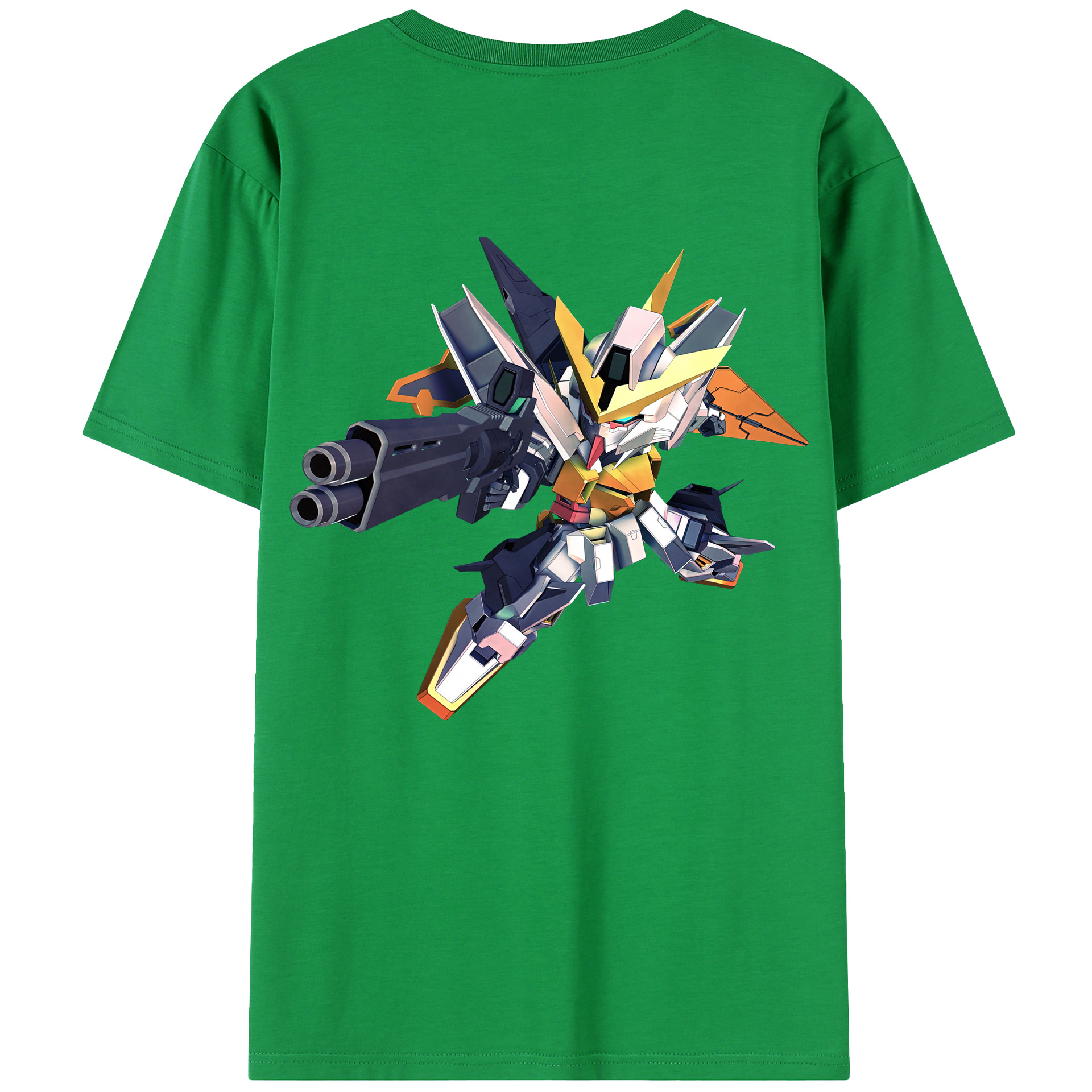 （画像用） 機動戦士ガンダム Mobile Suit Gundam 綿100％半袖Tシャツ（背面プリント）