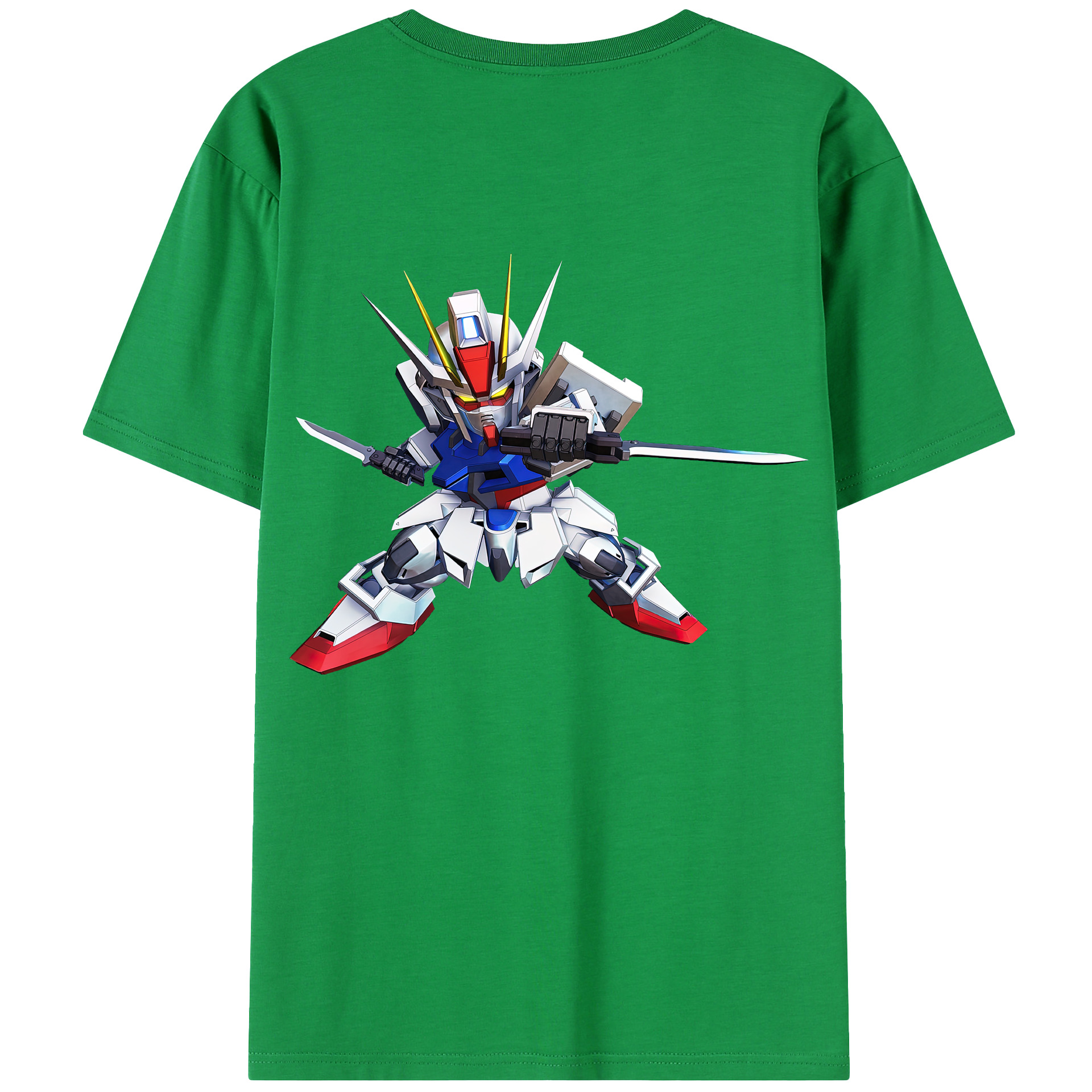 （画像用） 機動戦士ガンダム Mobile Suit Gundam 綿100％半袖Tシャツ（背面プリント）