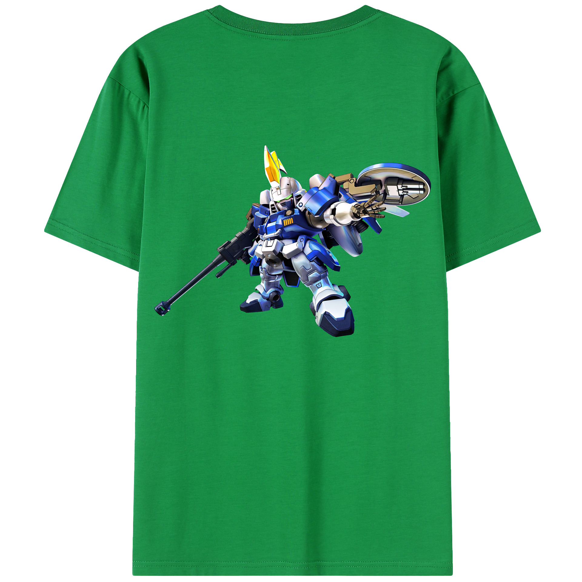 （画像用） 機動戦士ガンダム Mobile Suit Gundam 綿100％半袖Tシャツ（背面プリント）