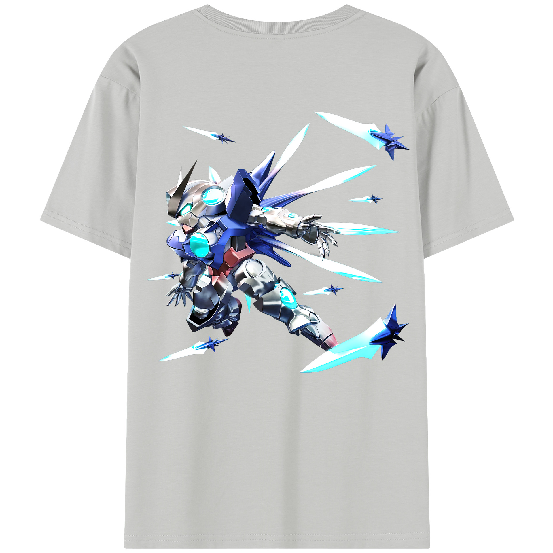 （画像用） 機動戦士ガンダム Mobile Suit Gundam 綿100％半袖Tシャツ（背面プリント）