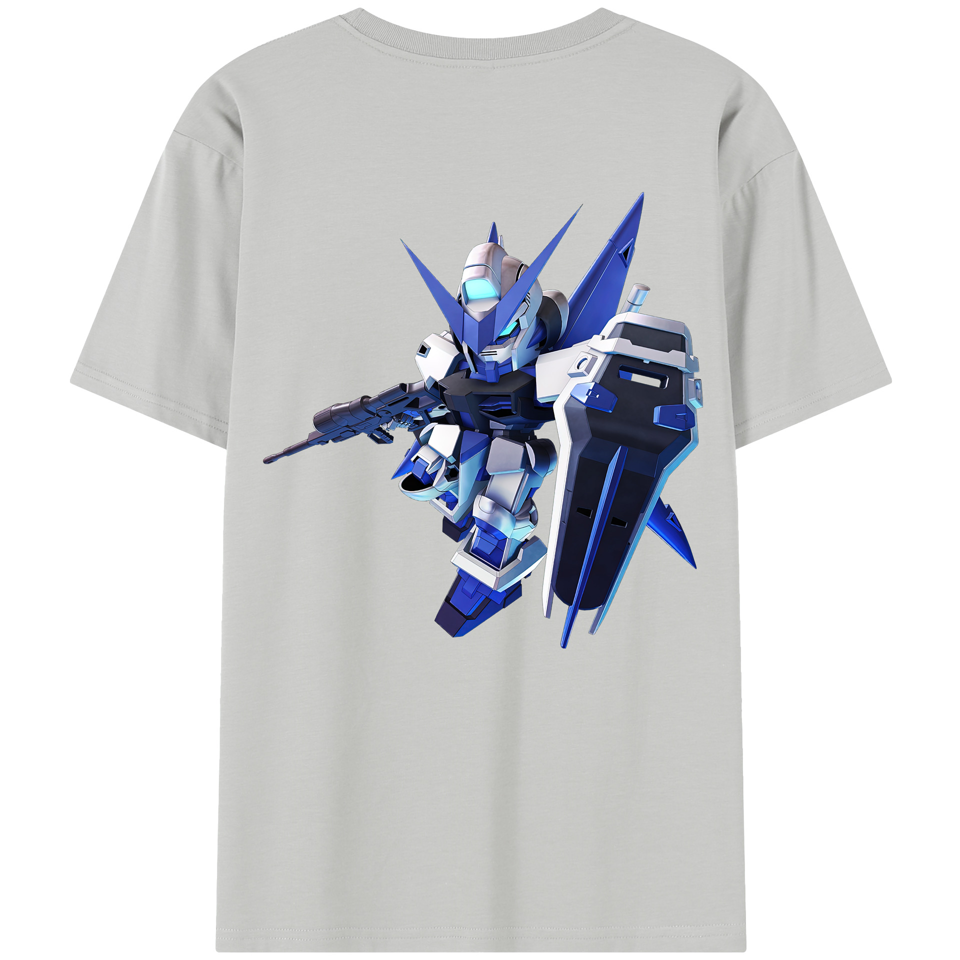 （画像用） 機動戦士ガンダム Mobile Suit Gundam 綿100％半袖Tシャツ（背面プリント）