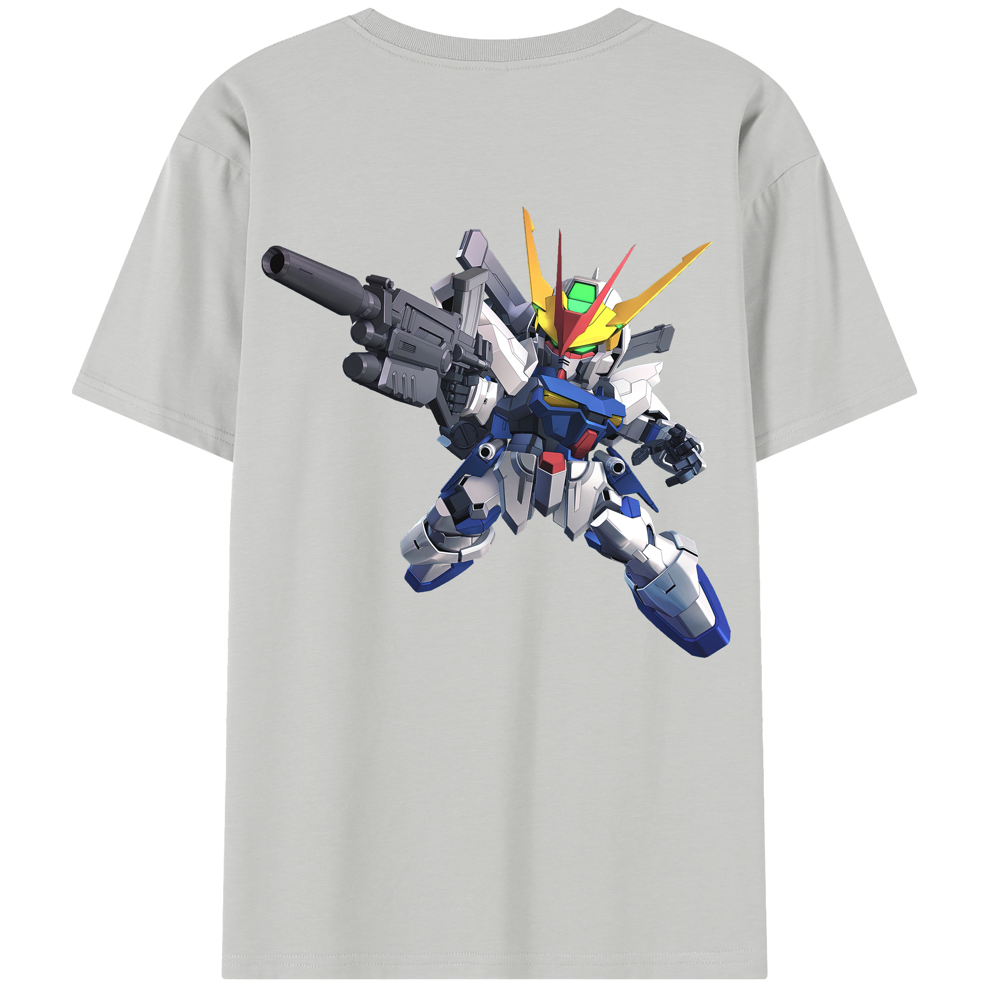 （画像用） 機動戦士ガンダム Mobile Suit Gundam 綿100％半袖Tシャツ（背面プリント）