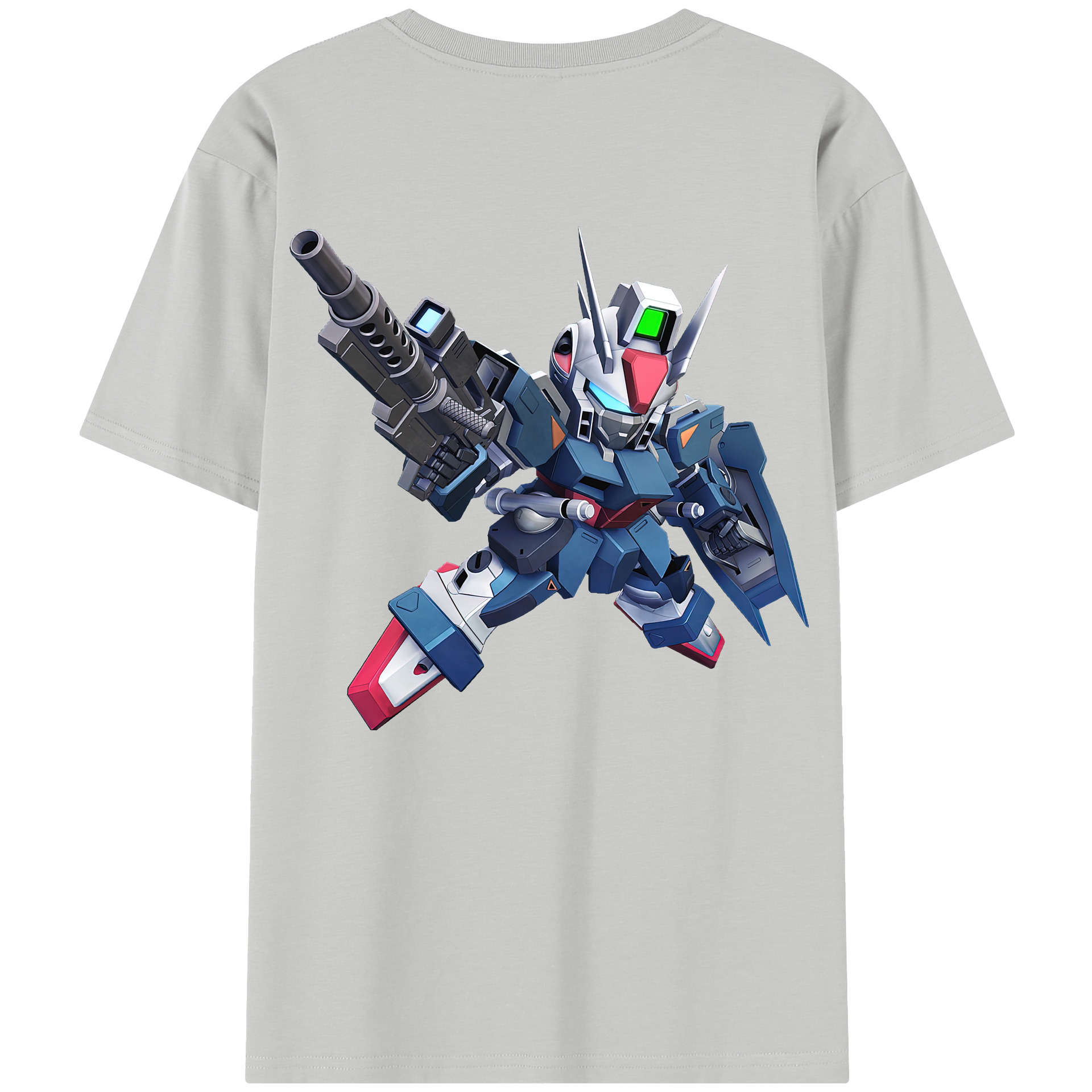 （画像用） 機動戦士ガンダム Mobile Suit Gundam 綿100％半袖Tシャツ（背面プリント）