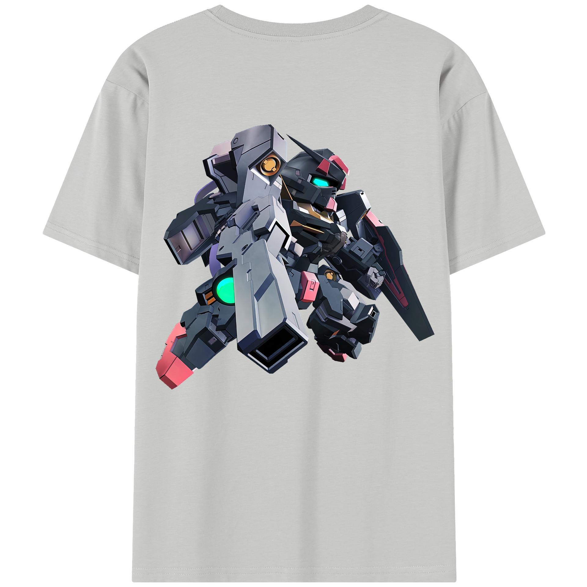 （画像用） 機動戦士ガンダム Mobile Suit Gundam 綿100％半袖Tシャツ（背面プリント）