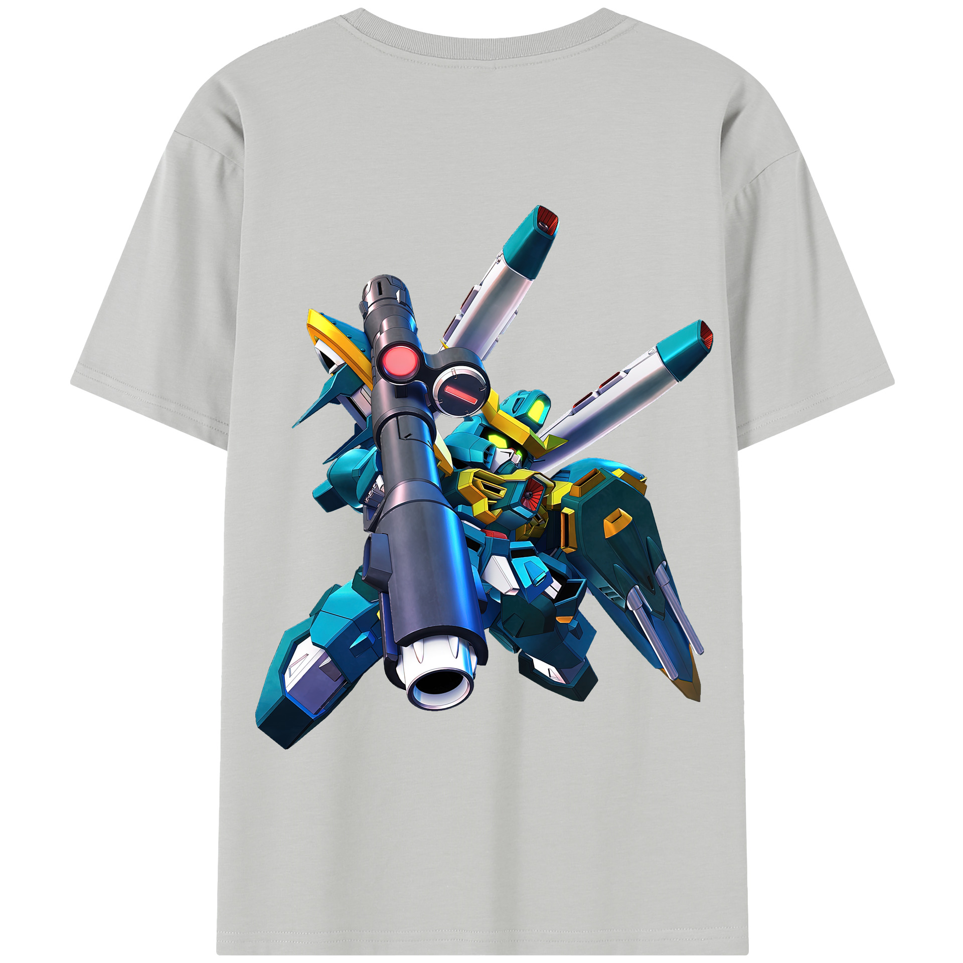 （画像用） 機動戦士ガンダム Mobile Suit Gundam 綿100％半袖Tシャツ（背面プリント）