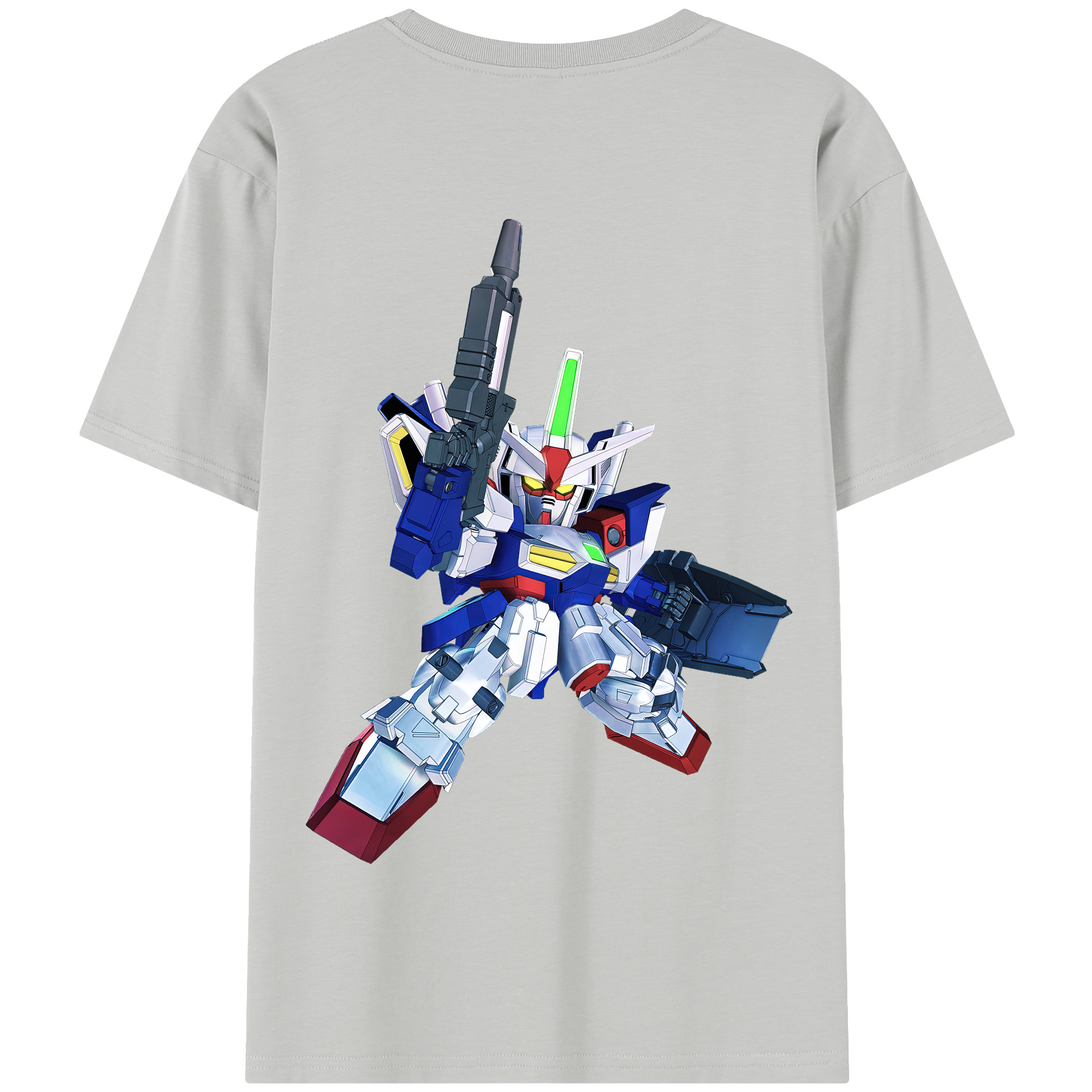 （画像用） 機動戦士ガンダム Mobile Suit Gundam 綿100％半袖Tシャツ（背面プリント）