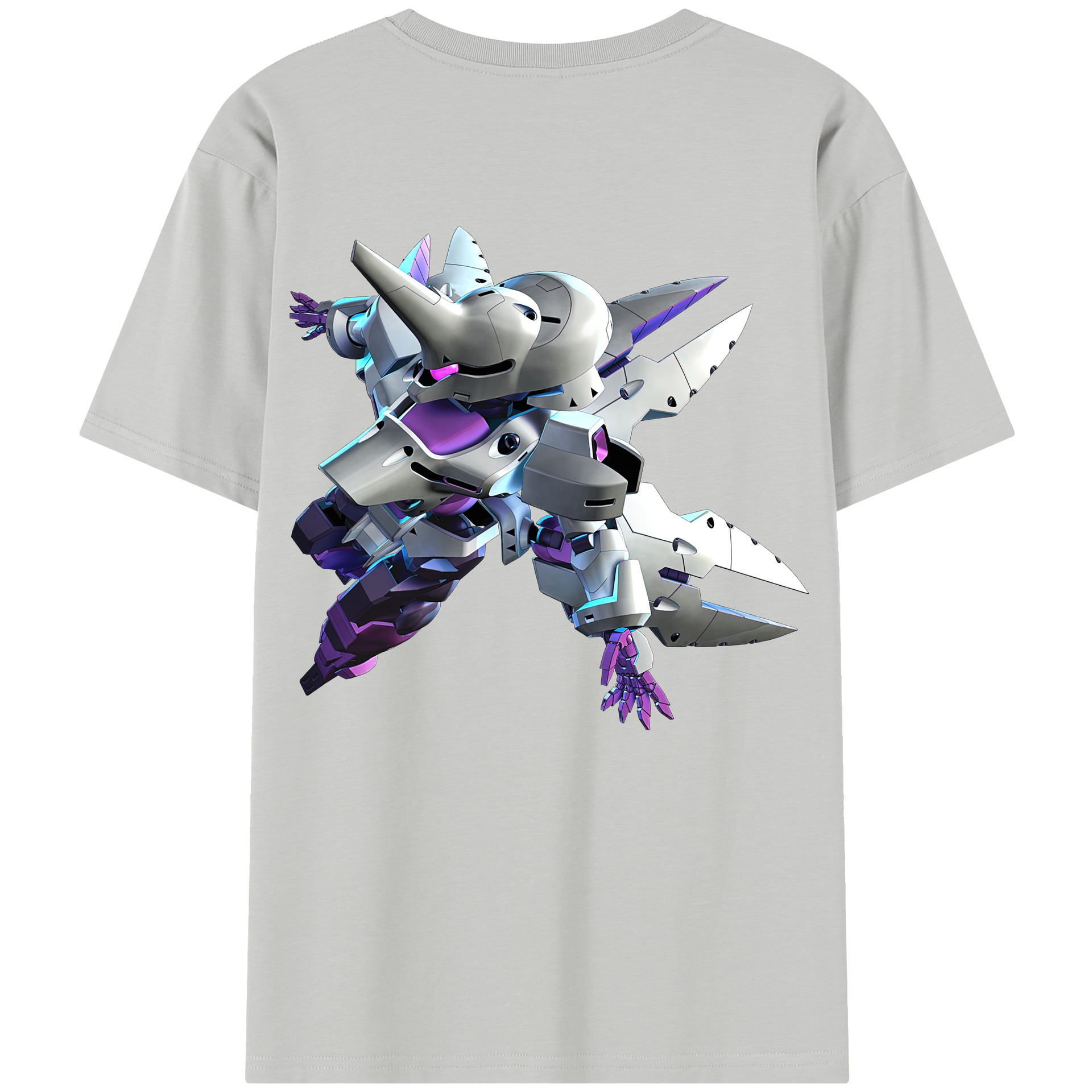 （画像用） 機動戦士ガンダム Mobile Suit Gundam 綿100％半袖Tシャツ（背面プリント）