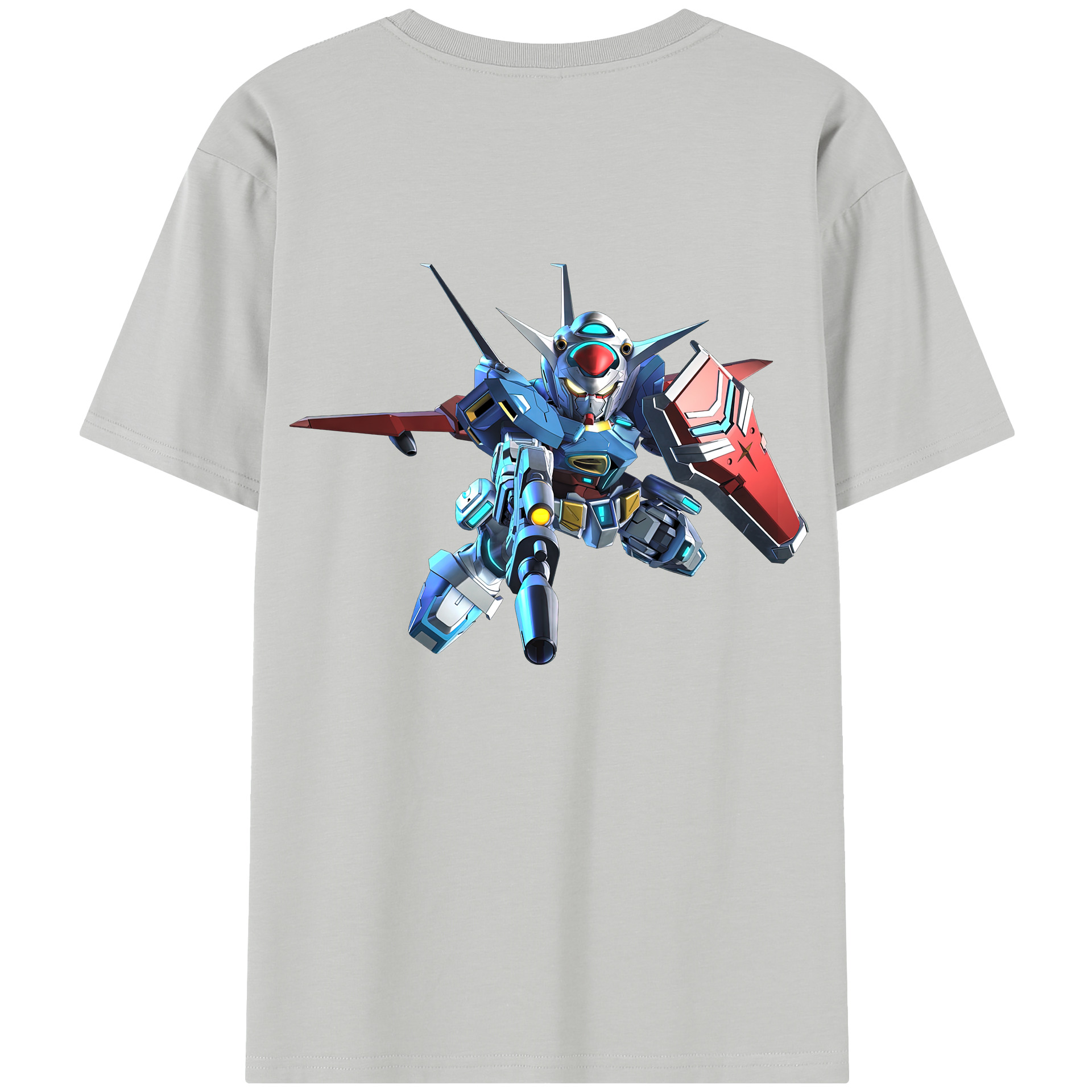 （画像用） 機動戦士ガンダム Mobile Suit Gundam 綿100％半袖Tシャツ（背面プリント）