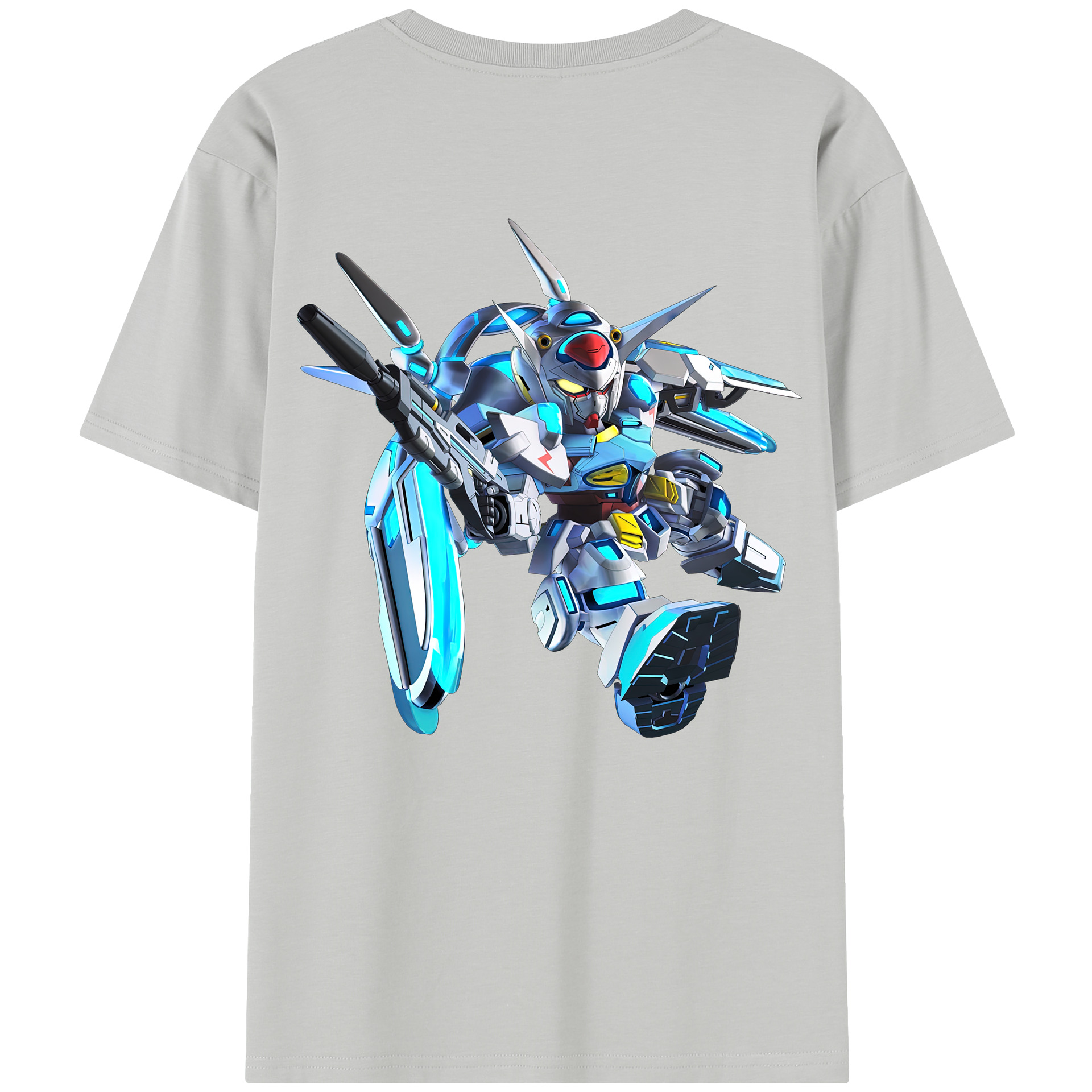 （画像用） 機動戦士ガンダム Mobile Suit Gundam 綿100％半袖Tシャツ（背面プリント）