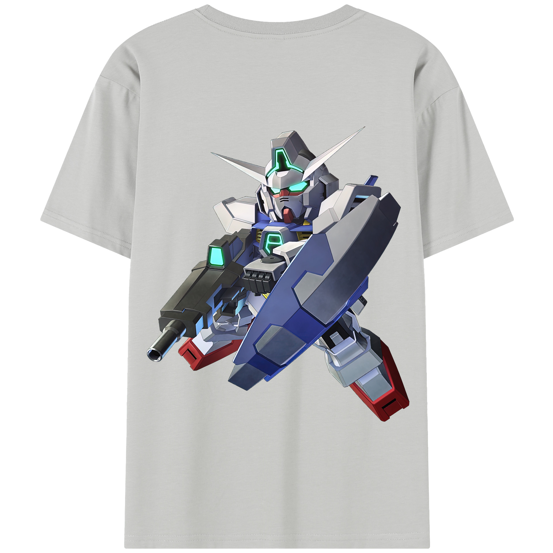 （画像用） 機動戦士ガンダム Mobile Suit Gundam 綿100％半袖Tシャツ（背面プリント）