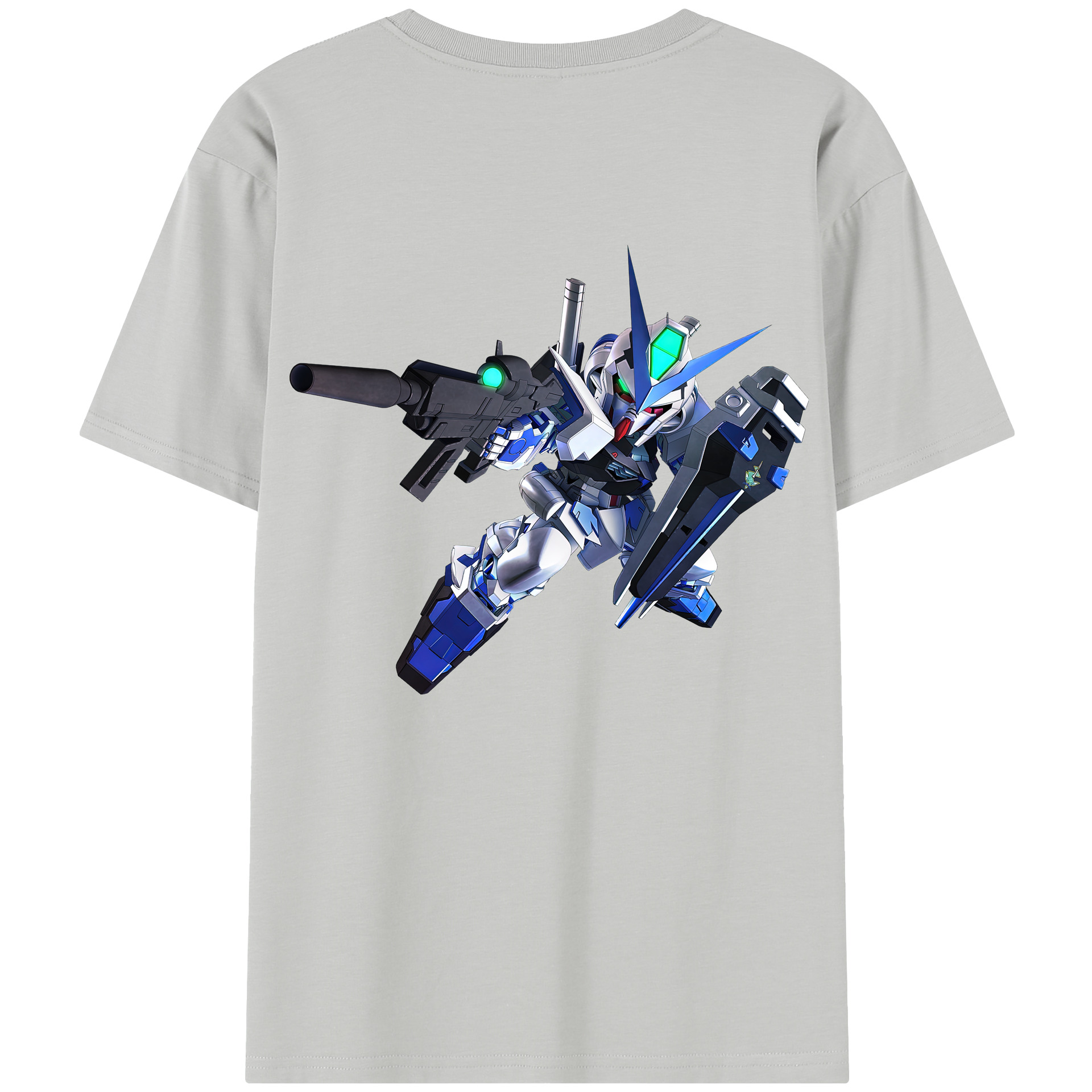 （画像用） 機動戦士ガンダム Mobile Suit Gundam 綿100％半袖Tシャツ（背面プリント）