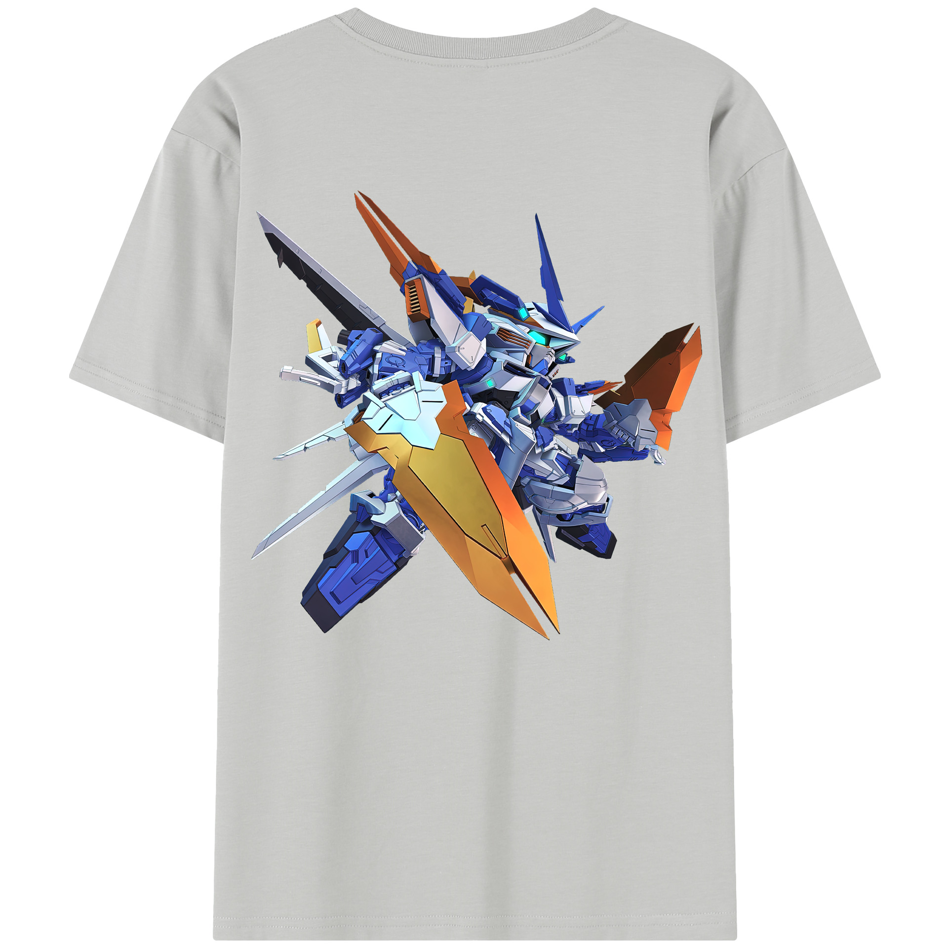 （画像用） 機動戦士ガンダム Mobile Suit Gundam 綿100％半袖Tシャツ（背面プリント）