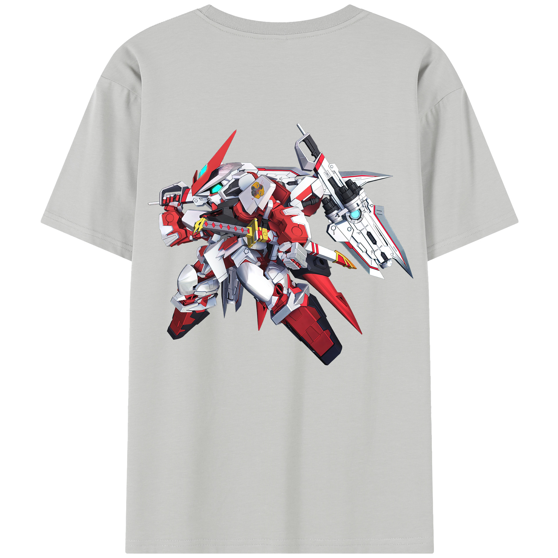 （画像用） 機動戦士ガンダム Mobile Suit Gundam 綿100％半袖Tシャツ（背面プリント）