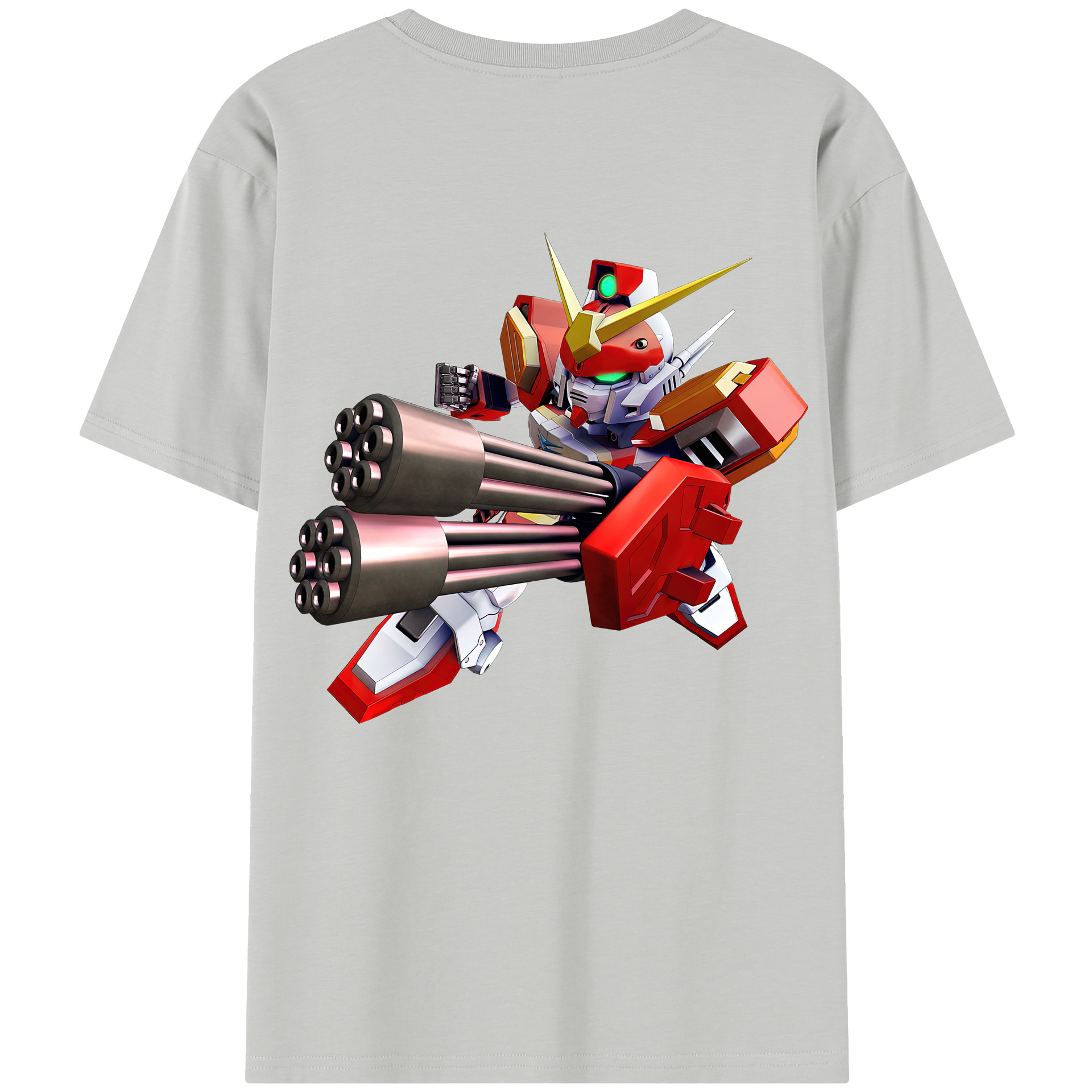 （画像用） 機動戦士ガンダム Mobile Suit Gundam 綿100％半袖Tシャツ（背面プリント）