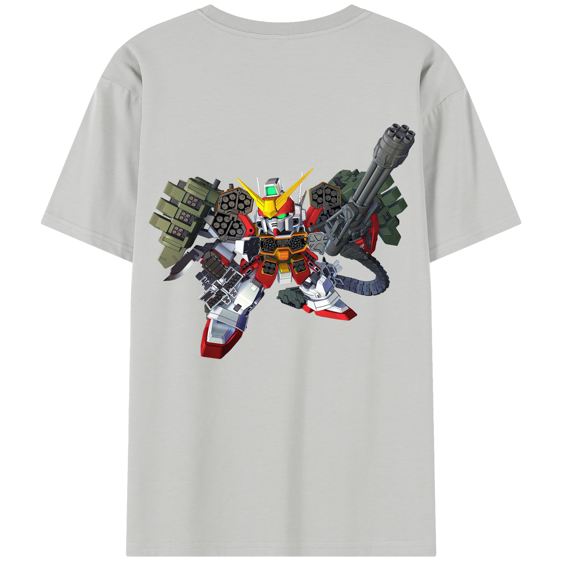 （画像用） 機動戦士ガンダム Mobile Suit Gundam 綿100％半袖Tシャツ（背面プリント）