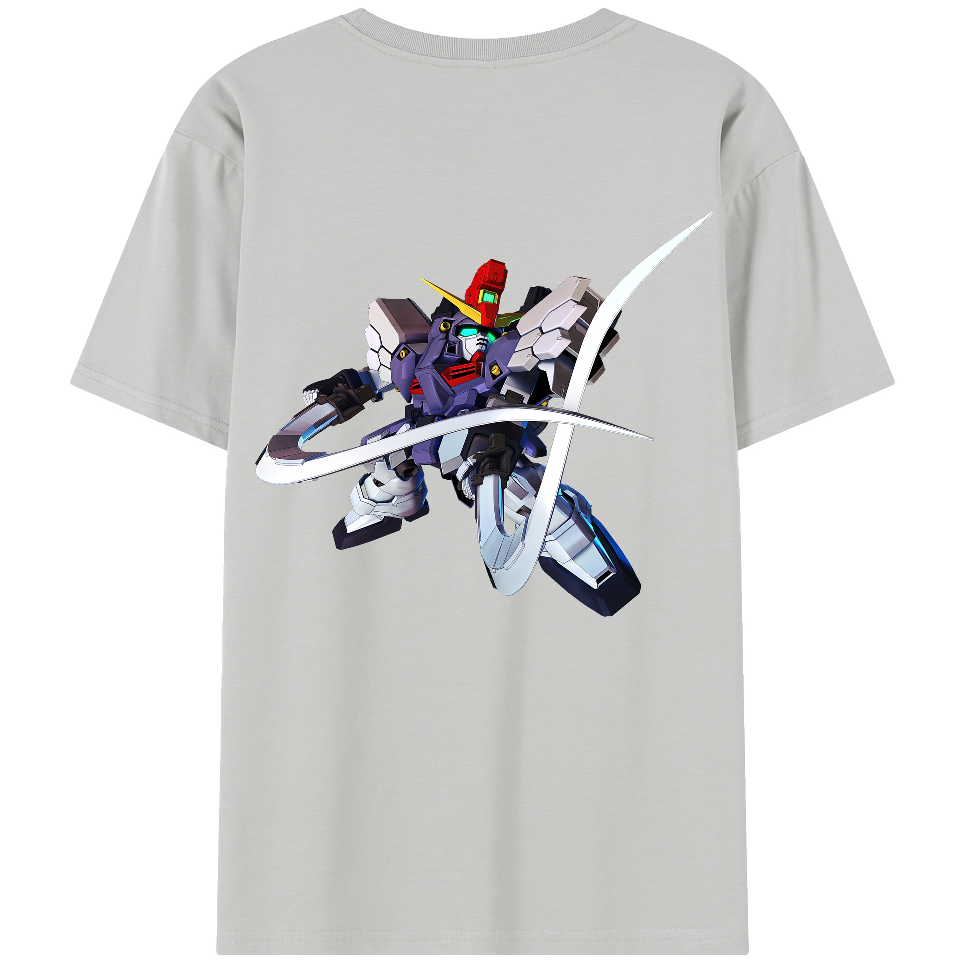 （画像用） 機動戦士ガンダム Mobile Suit Gundam 綿100％半袖Tシャツ（背面プリント）