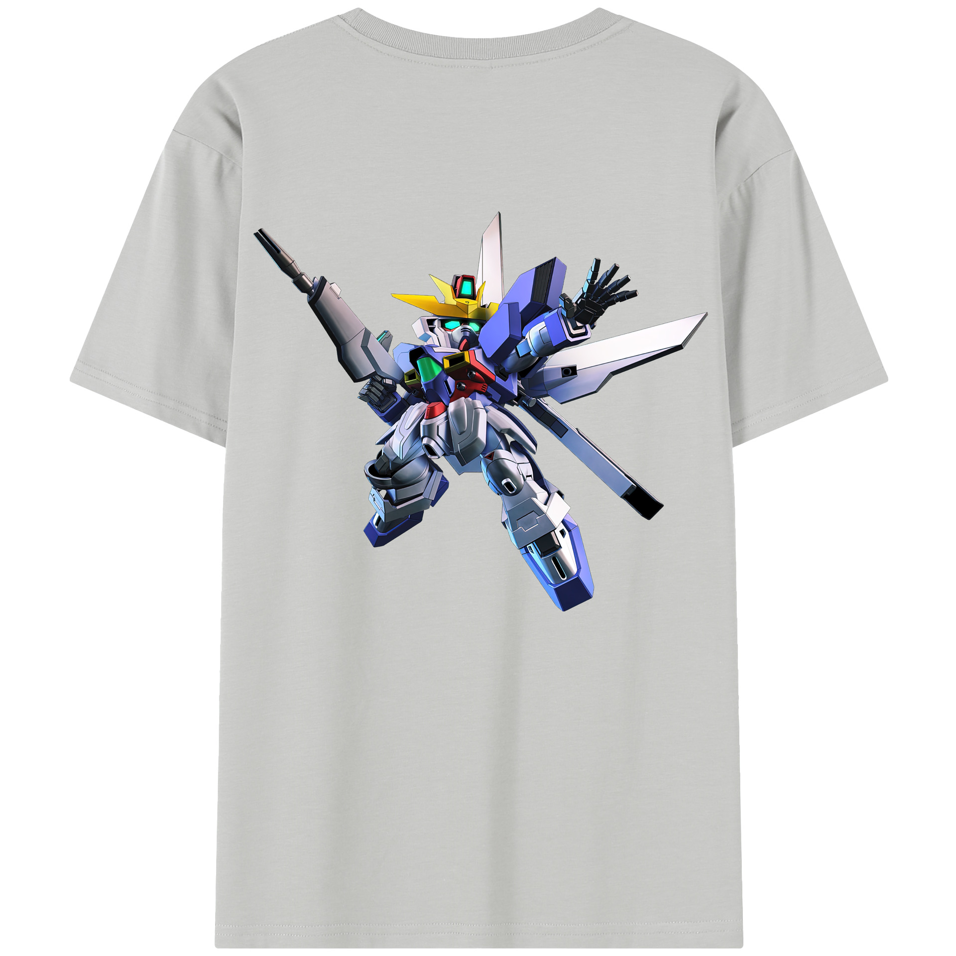 （画像用） 機動戦士ガンダム Mobile Suit Gundam 綿100％半袖Tシャツ（背面プリント）