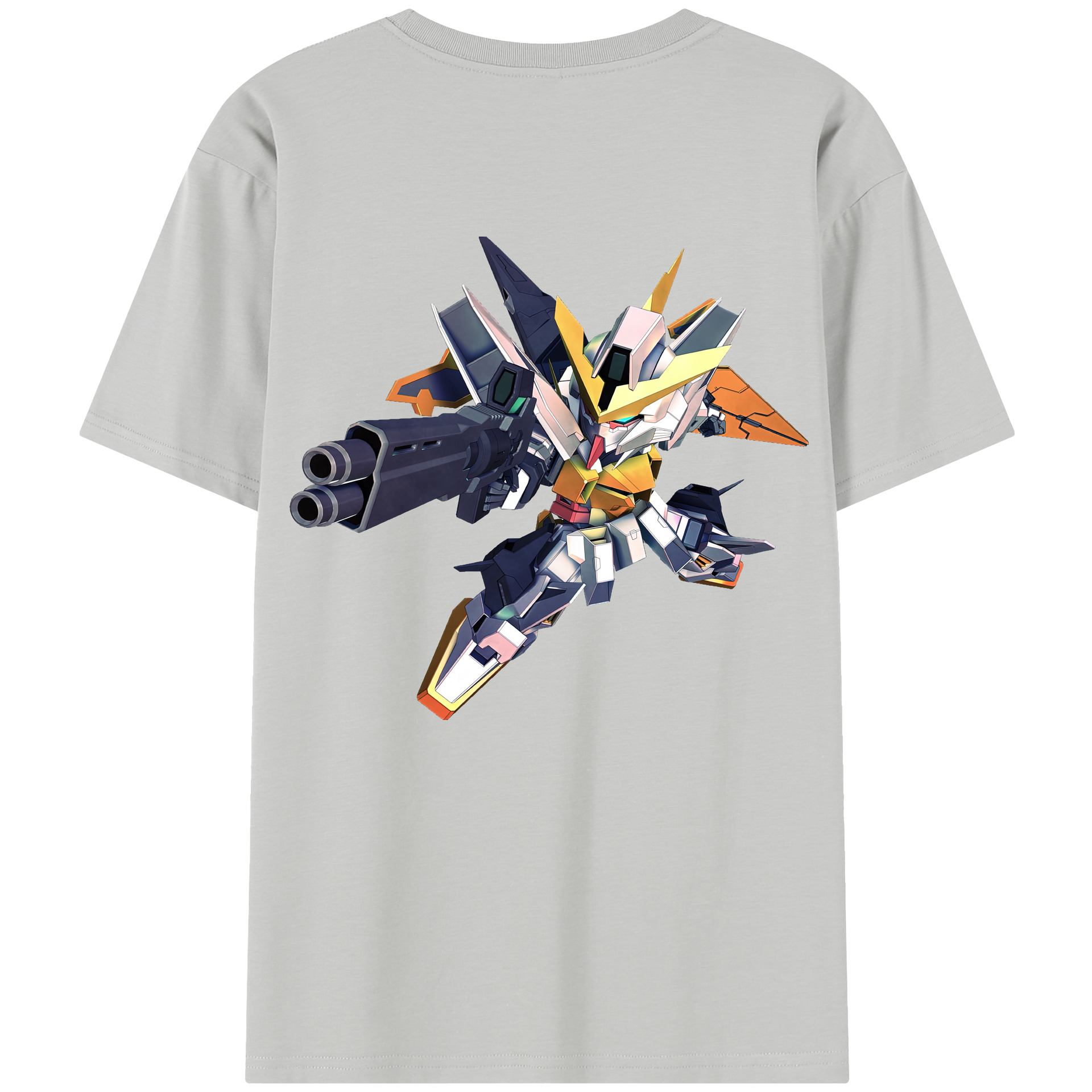 （画像用） 機動戦士ガンダム Mobile Suit Gundam 綿100％半袖Tシャツ（背面プリント）