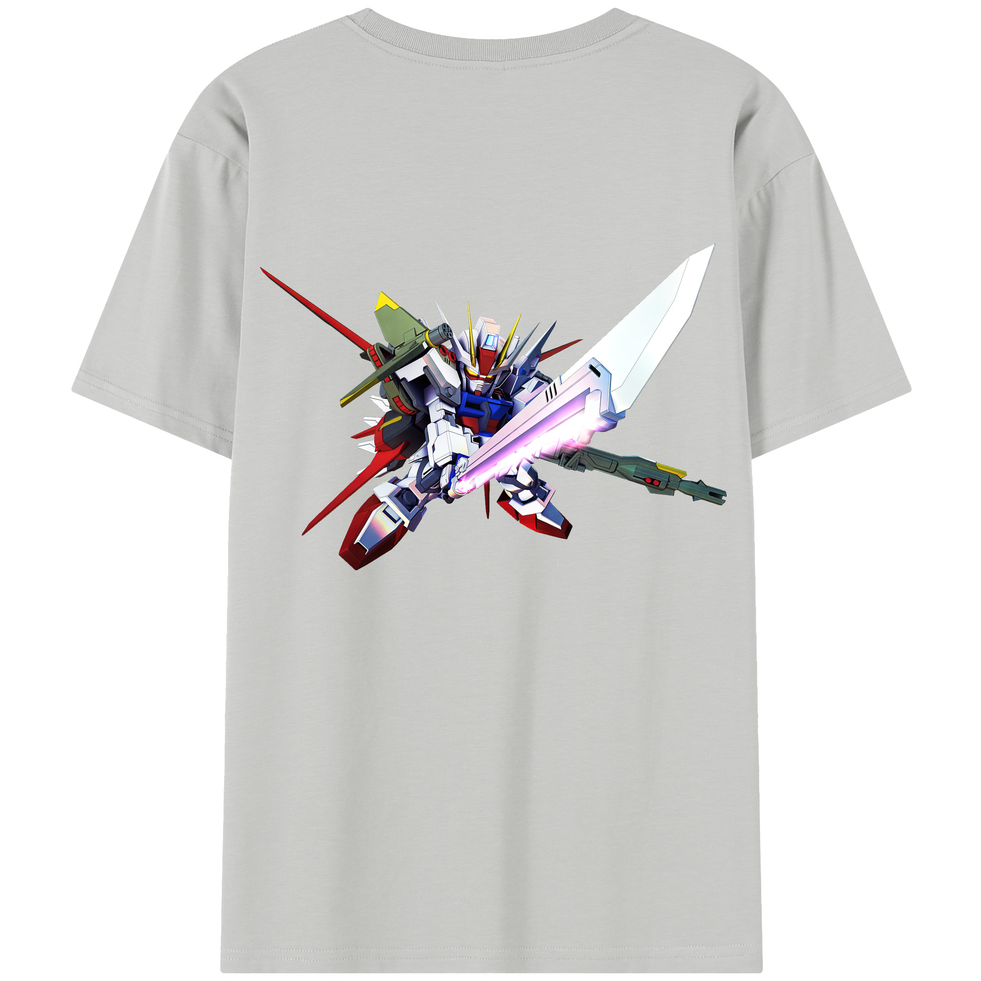 （画像用） 機動戦士ガンダム Mobile Suit Gundam 綿100％半袖Tシャツ（背面プリント）