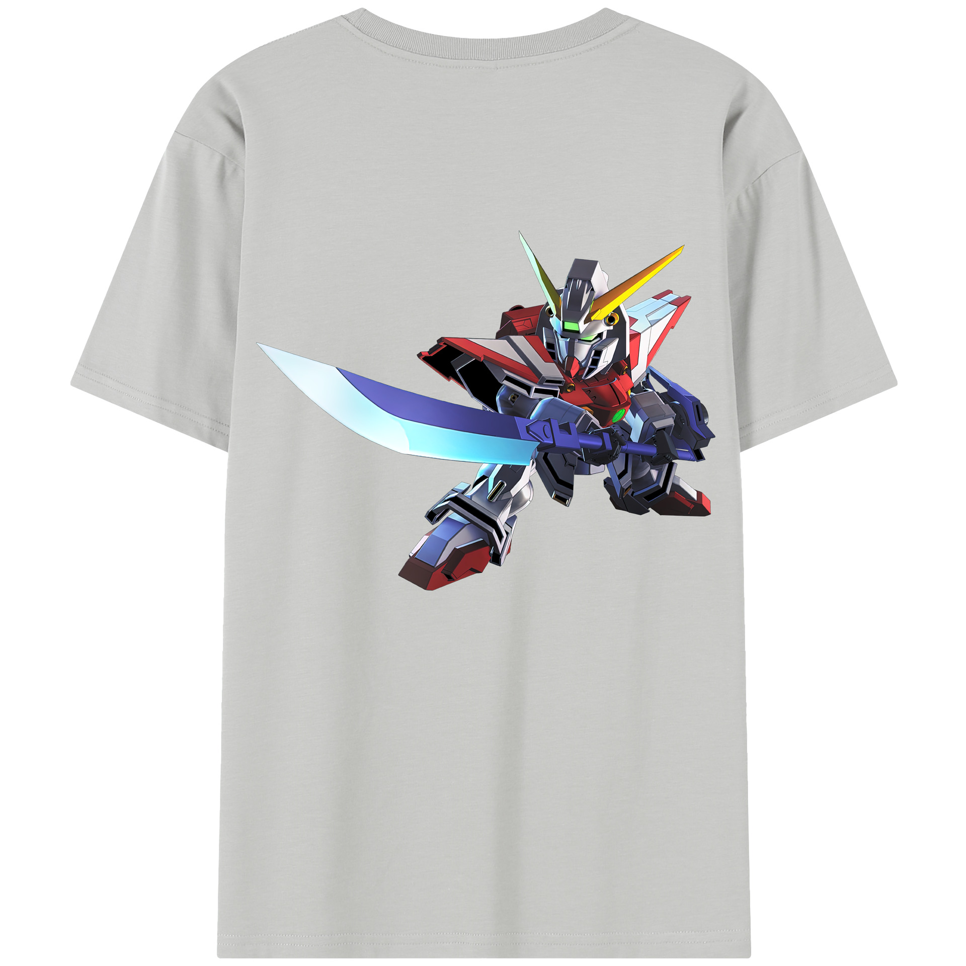 （画像用） 機動戦士ガンダム Mobile Suit Gundam 綿100％半袖Tシャツ（背面プリント）