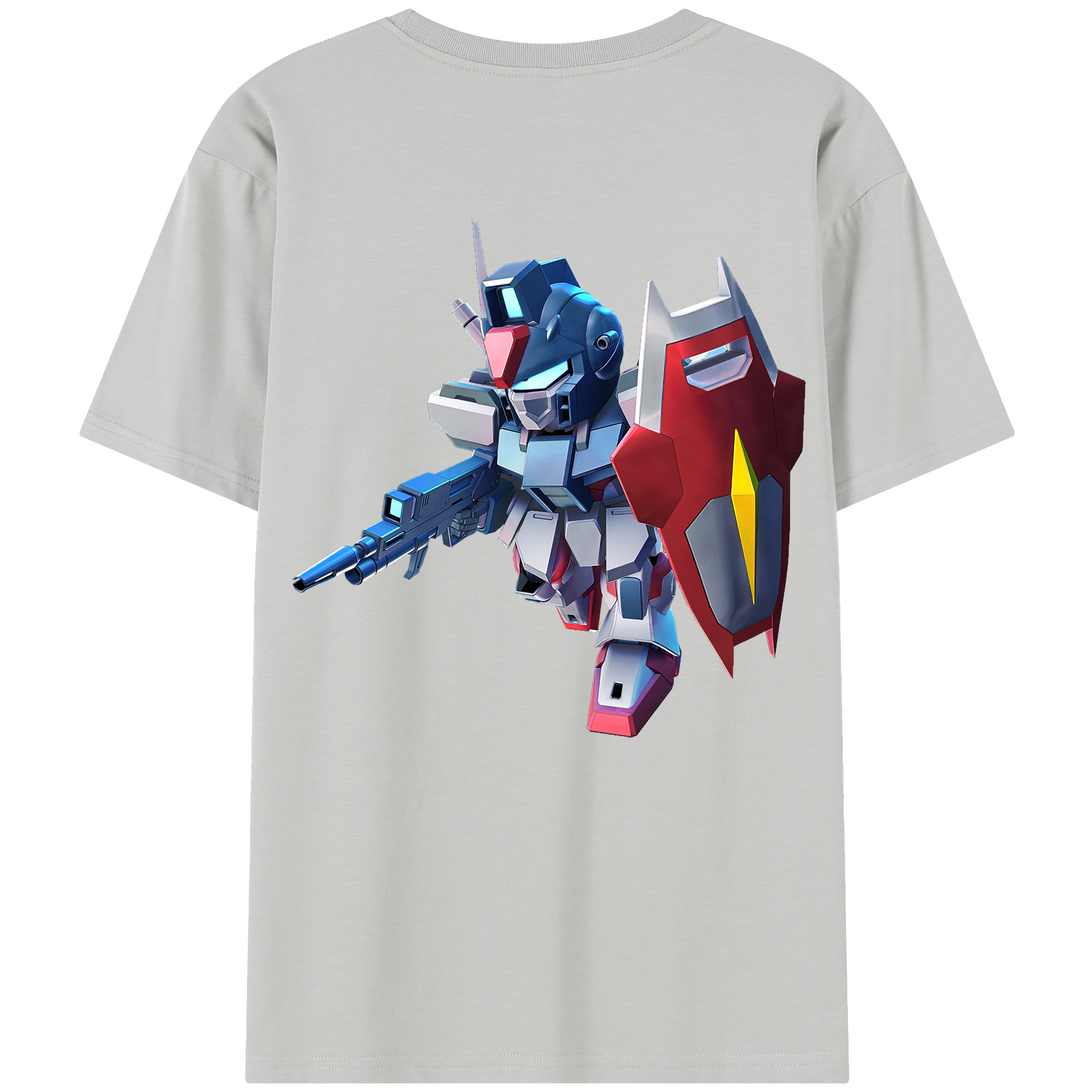 （画像用） 機動戦士ガンダム Mobile Suit Gundam 綿100％半袖Tシャツ（背面プリント）