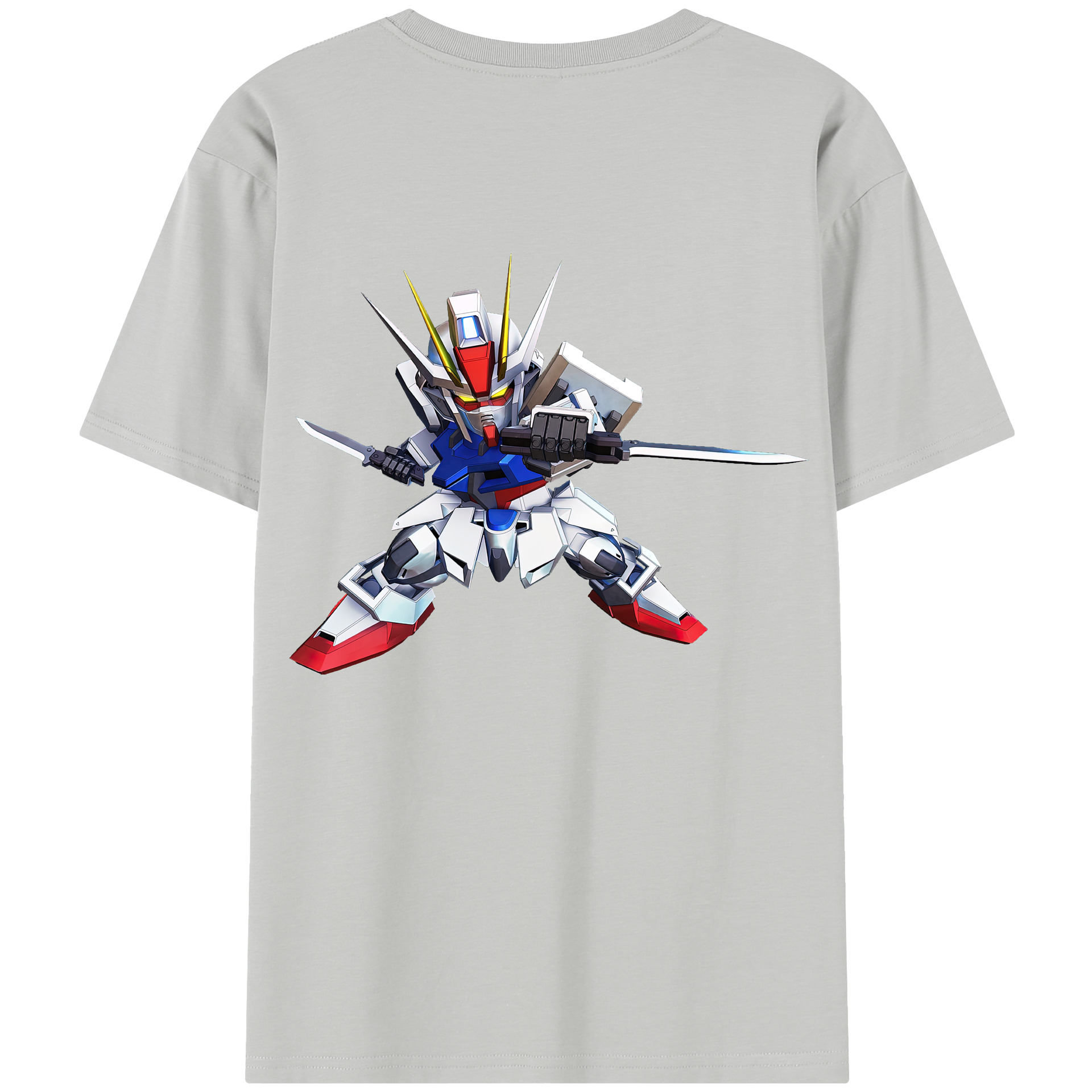 （画像用） 機動戦士ガンダム Mobile Suit Gundam 綿100％半袖Tシャツ（背面プリント）