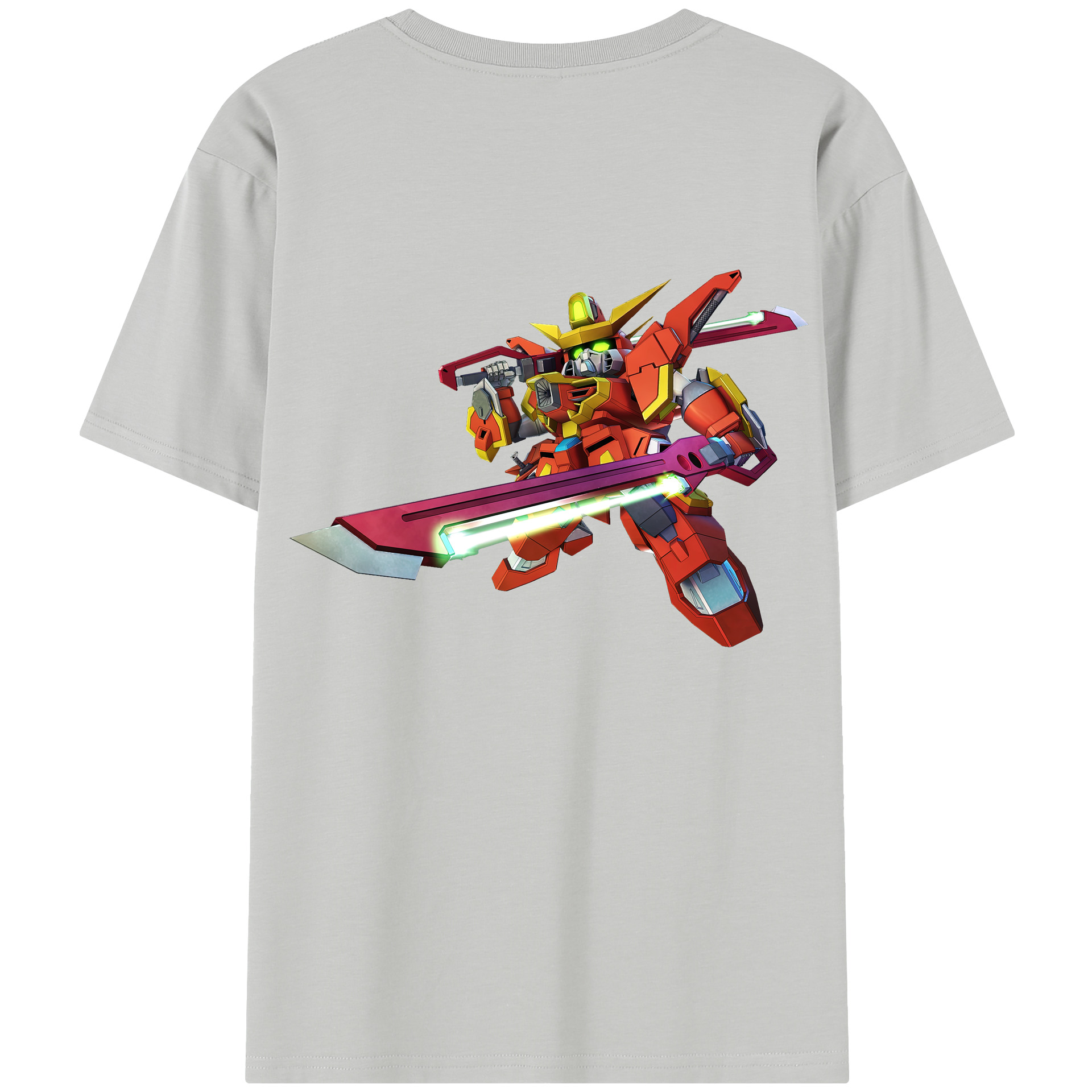 （画像用） 機動戦士ガンダム Mobile Suit Gundam 綿100％半袖Tシャツ（背面プリント）