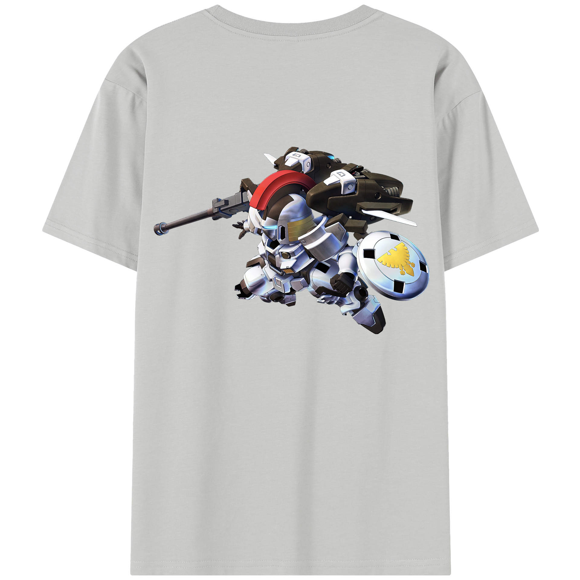 （画像用） 機動戦士ガンダム Mobile Suit Gundam 綿100％半袖Tシャツ（背面プリント）