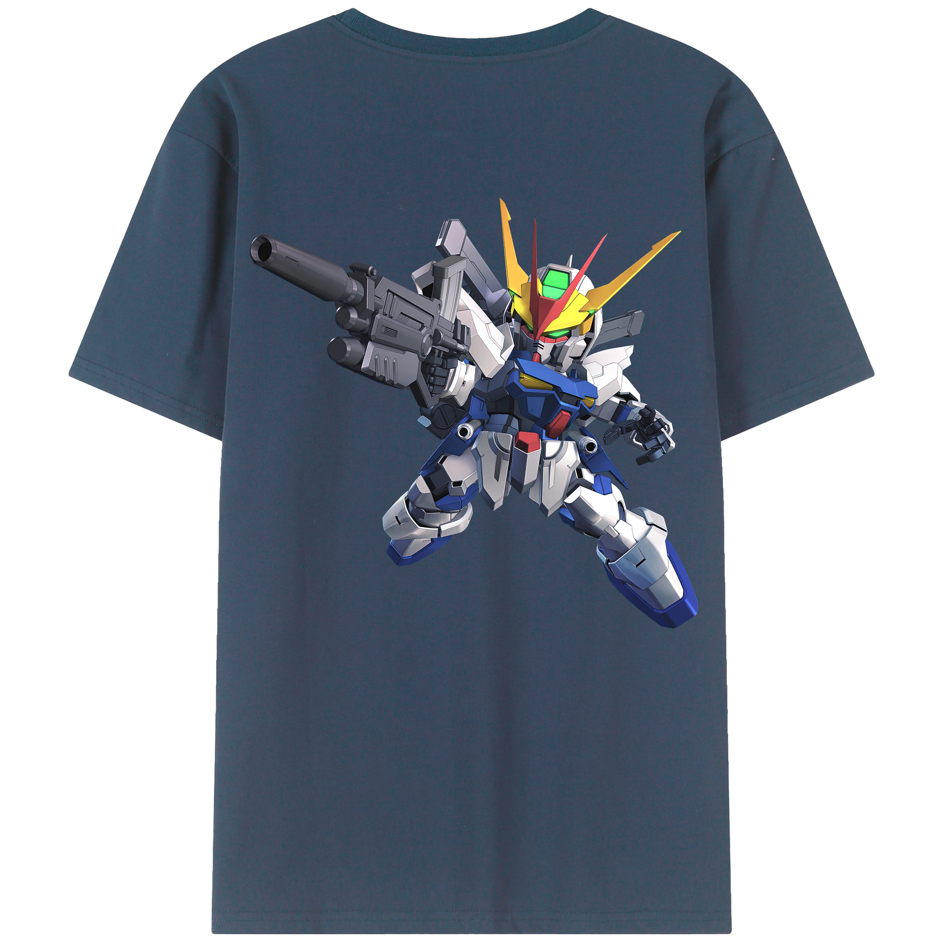 （画像用） 機動戦士ガンダム Mobile Suit Gundam 綿100％半袖Tシャツ（背面プリント）