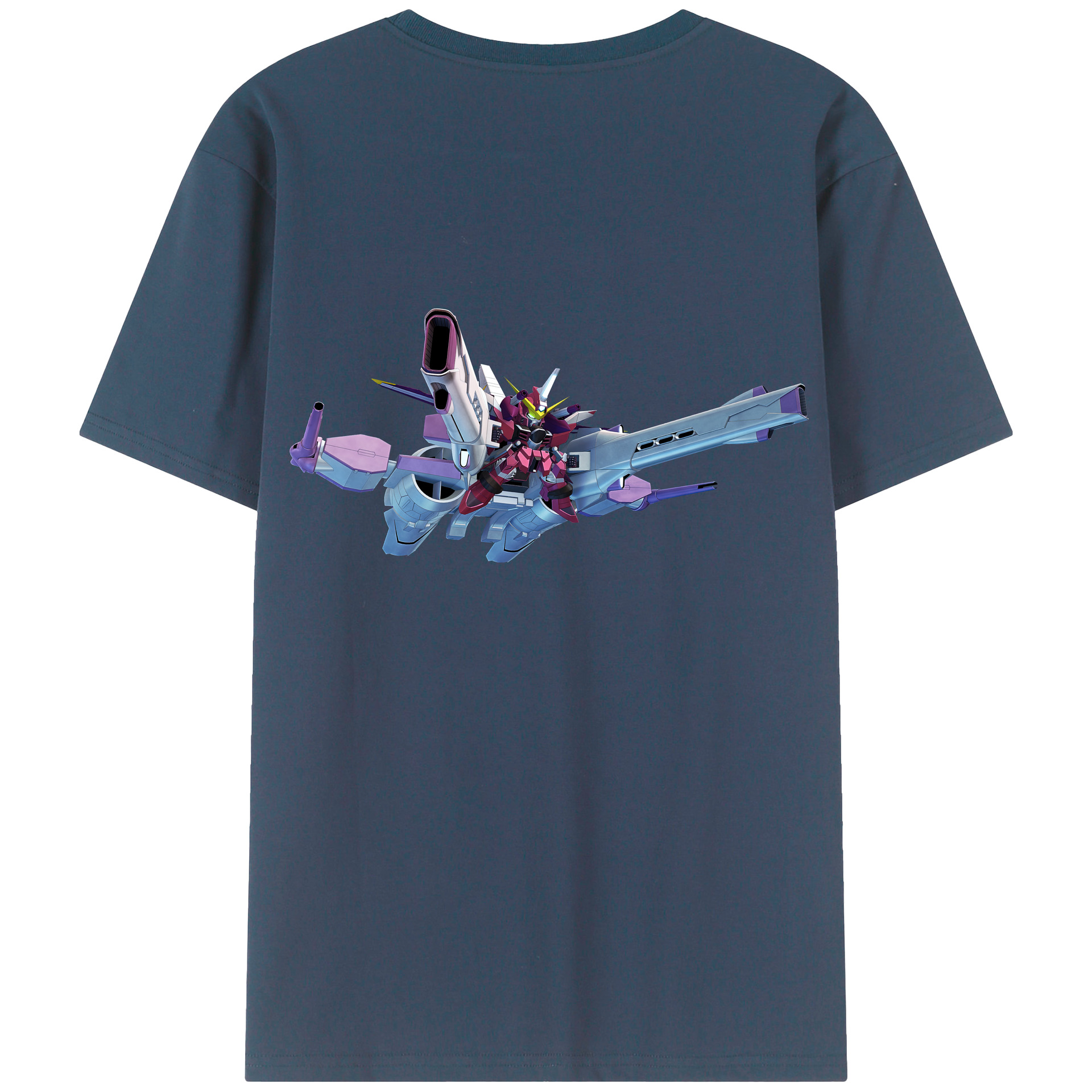 （画像用） 機動戦士ガンダム Mobile Suit Gundam 綿100％半袖Tシャツ（背面プリント）