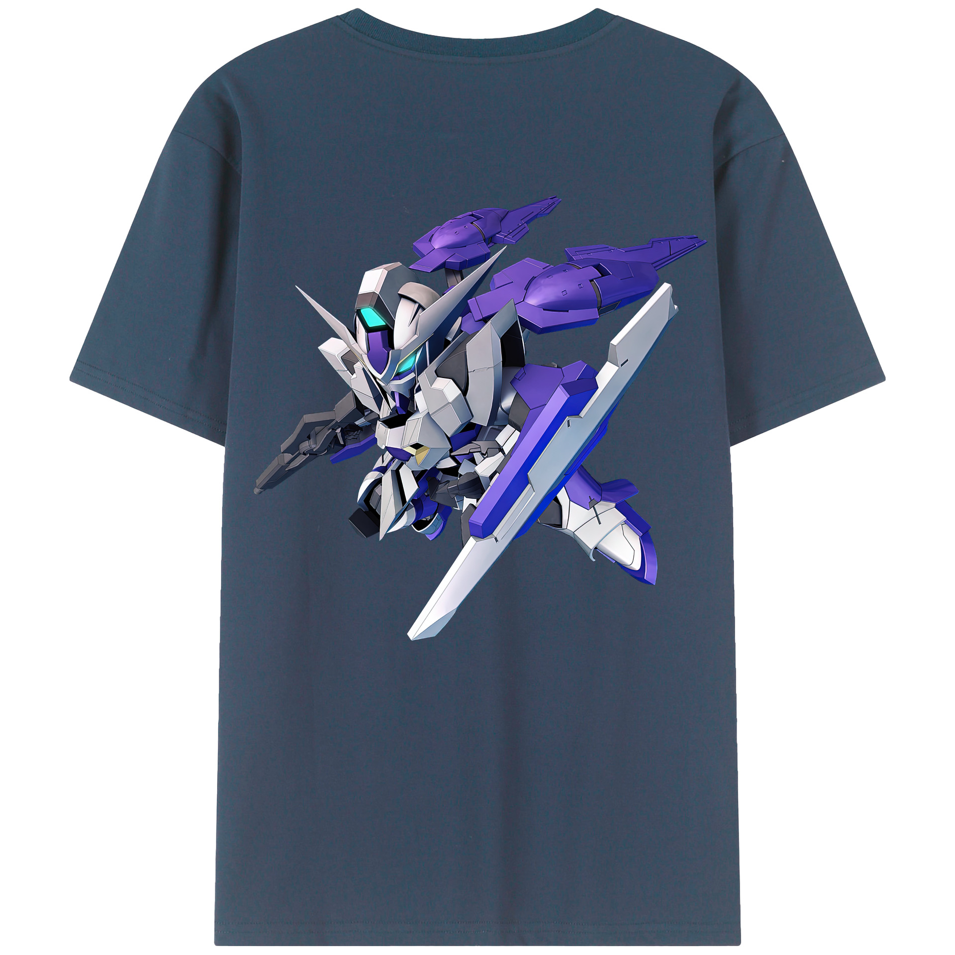 （画像用） 機動戦士ガンダム Mobile Suit Gundam 綿100％半袖Tシャツ（背面プリント）