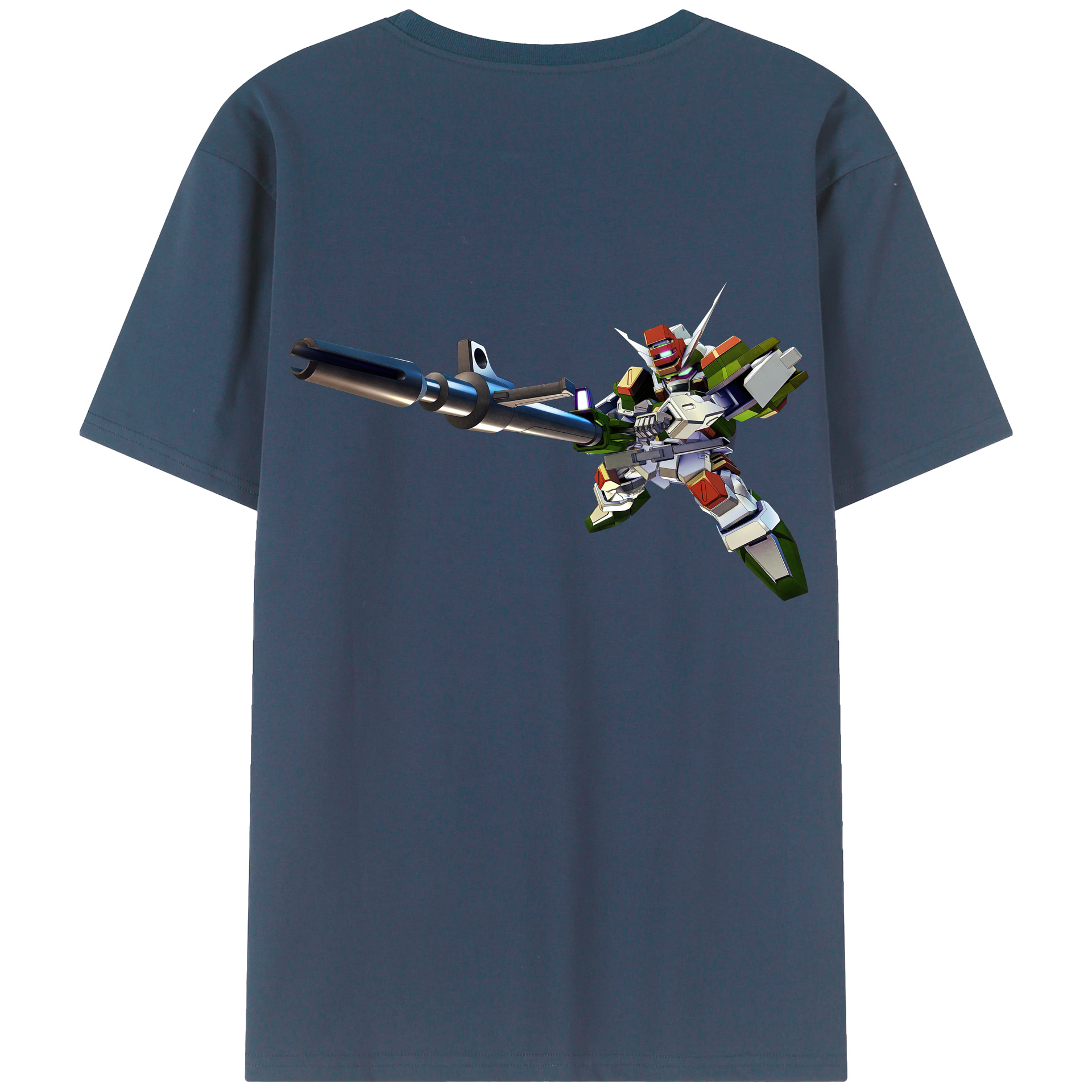 （画像用） 機動戦士ガンダム Mobile Suit Gundam 綿100％半袖Tシャツ（背面プリント）