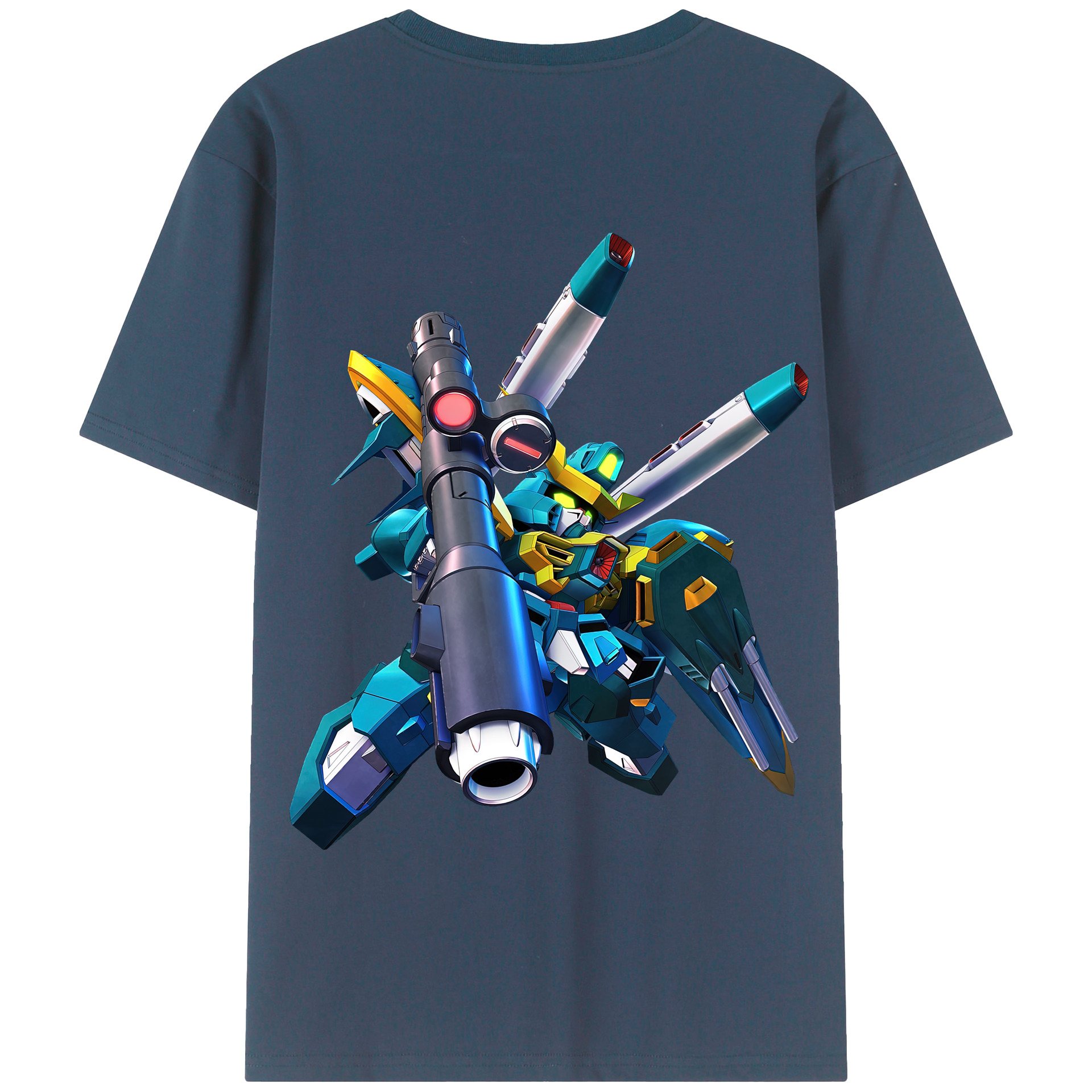 （画像用） 機動戦士ガンダム Mobile Suit Gundam 綿100％半袖Tシャツ（背面プリント）
