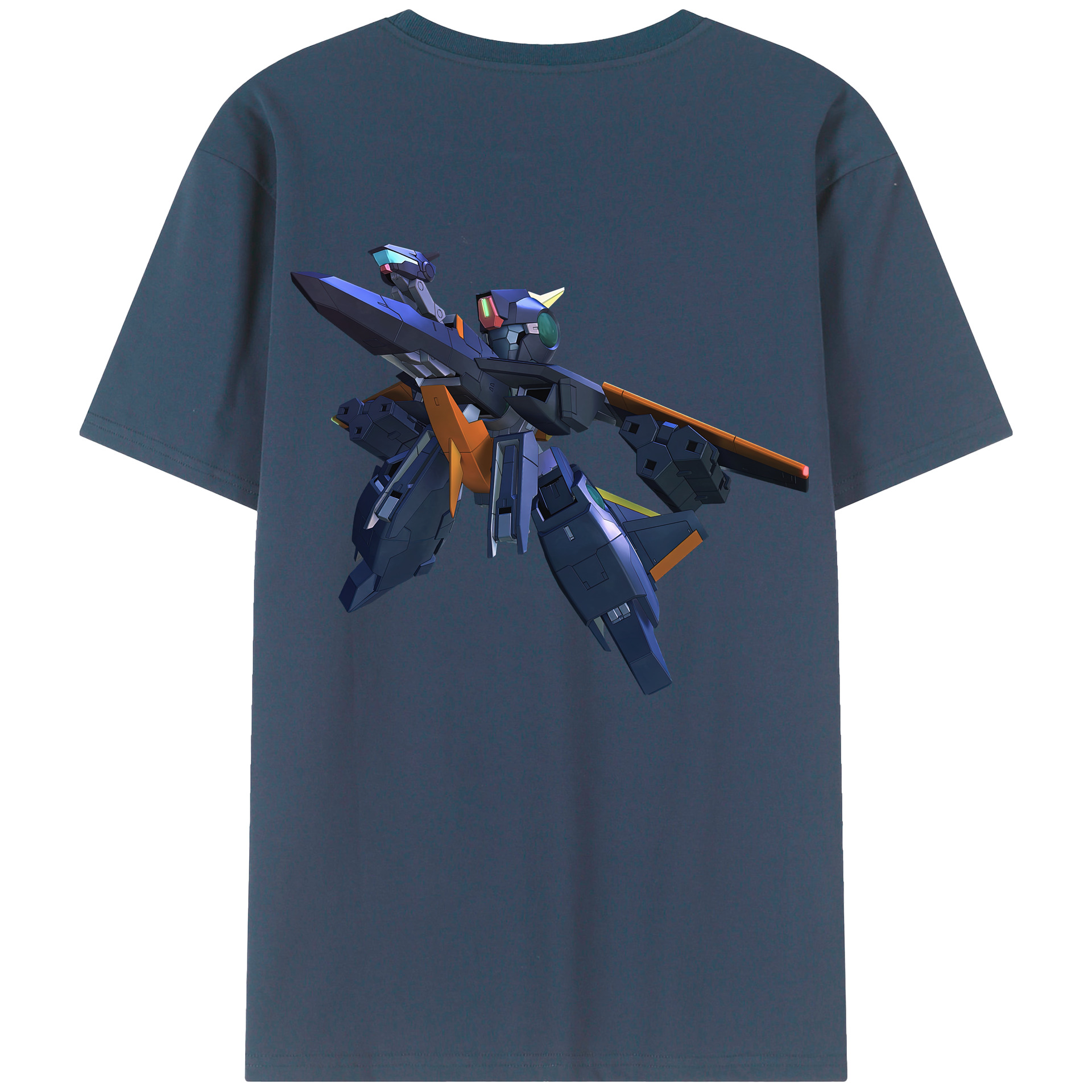 （画像用） 機動戦士ガンダム Mobile Suit Gundam 綿100％半袖Tシャツ（背面プリント）