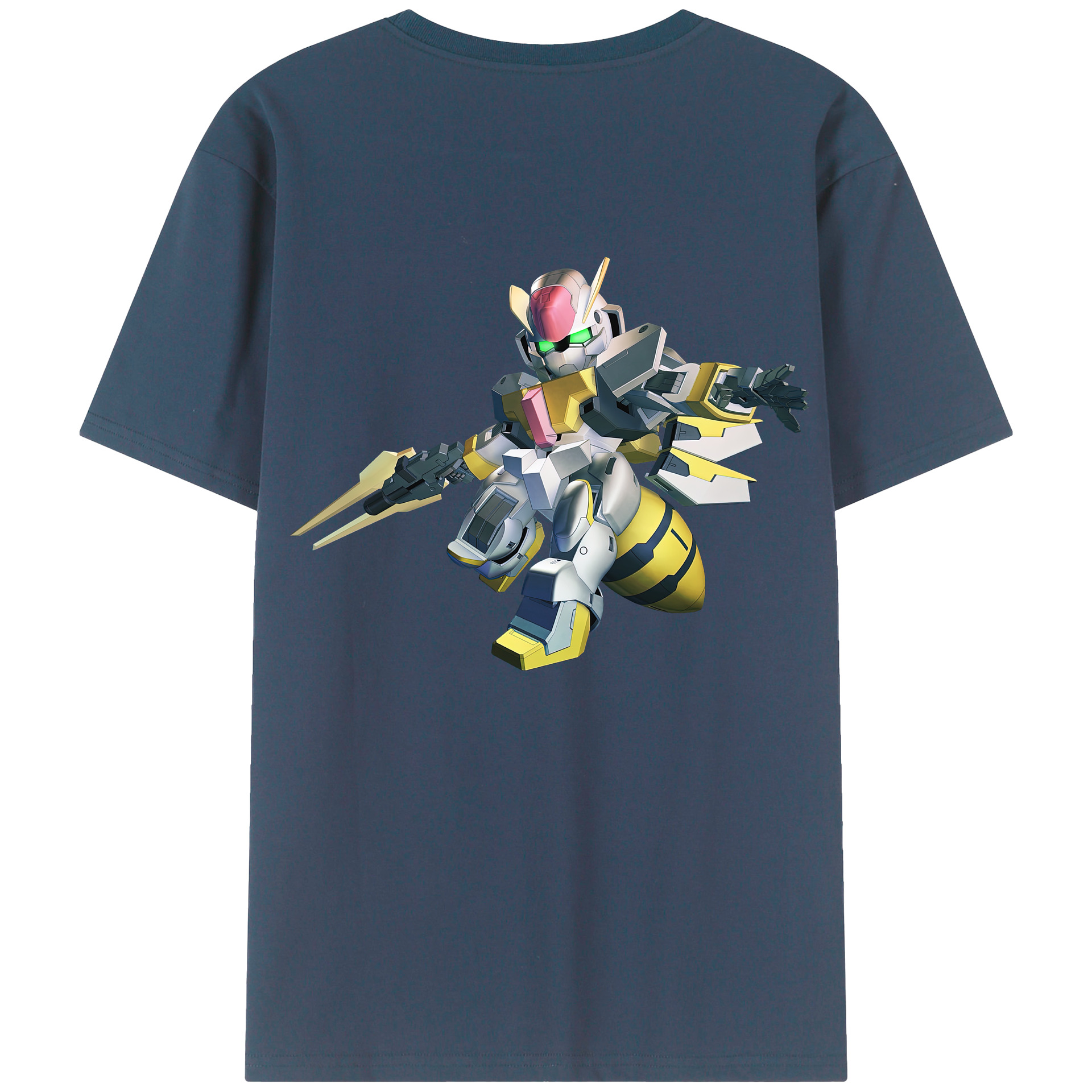 （画像用） 機動戦士ガンダム Mobile Suit Gundam 綿100％半袖Tシャツ（背面プリント）