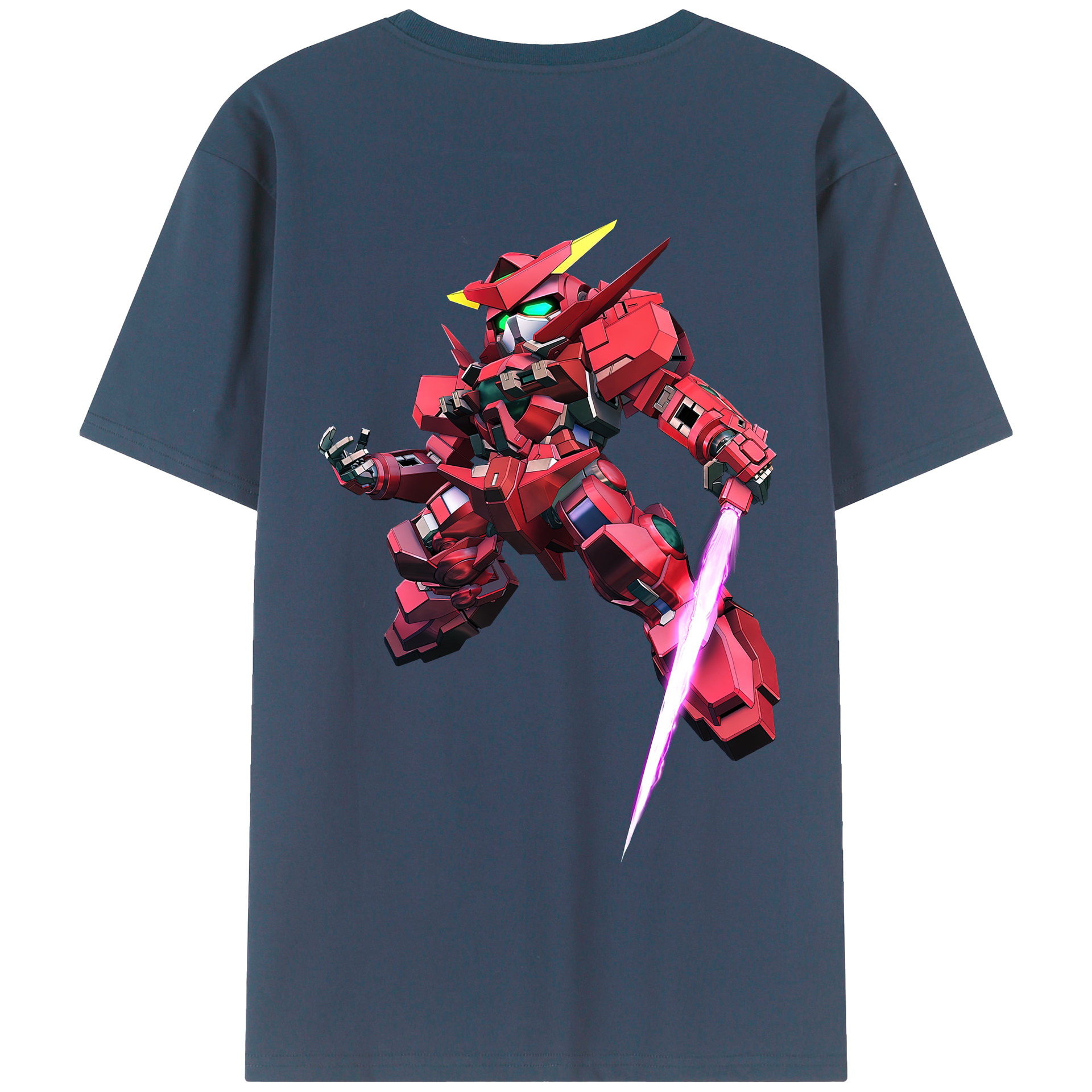 （画像用） 機動戦士ガンダム Mobile Suit Gundam 綿100％半袖Tシャツ（背面プリント）