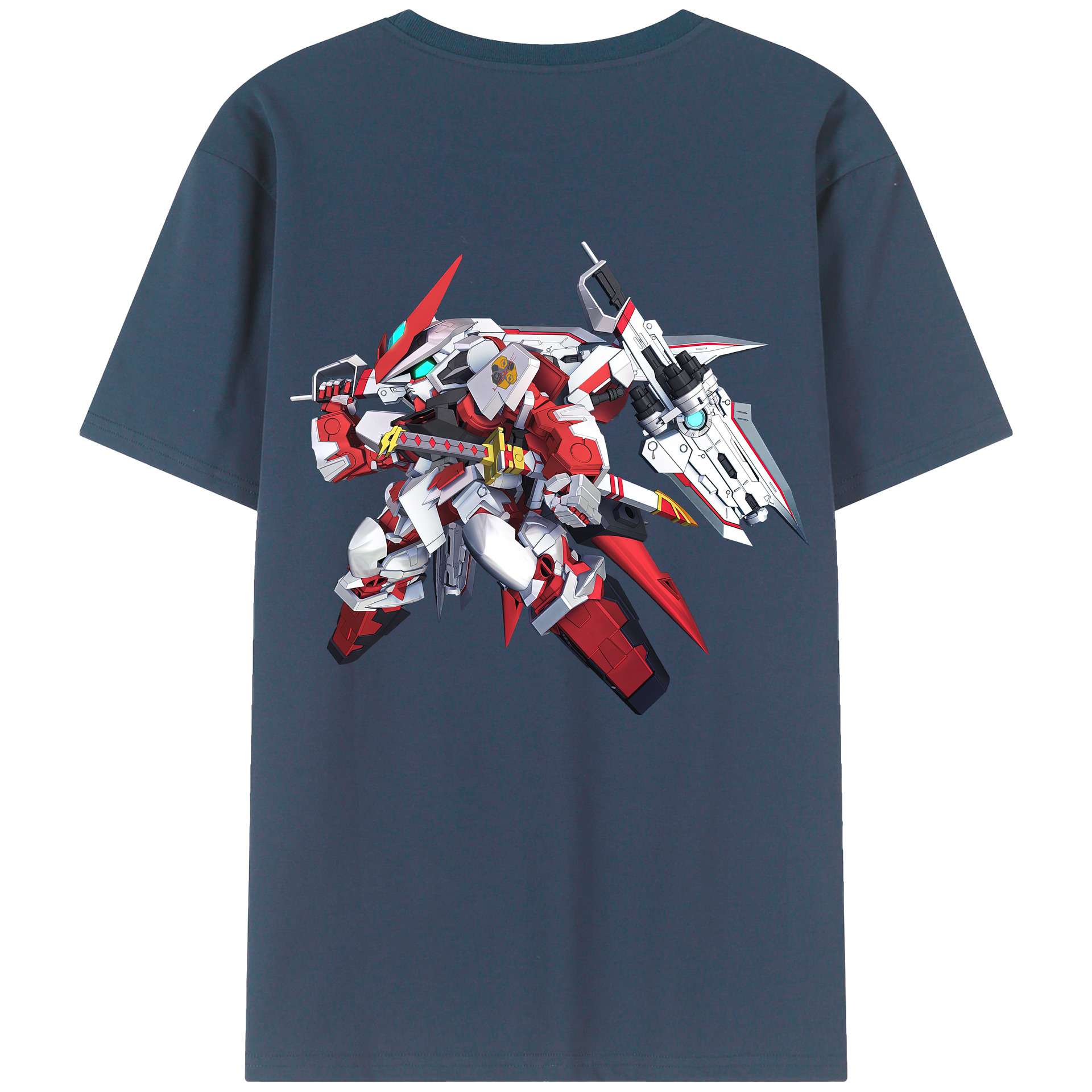 （画像用） 機動戦士ガンダム Mobile Suit Gundam 綿100％半袖Tシャツ（背面プリント）