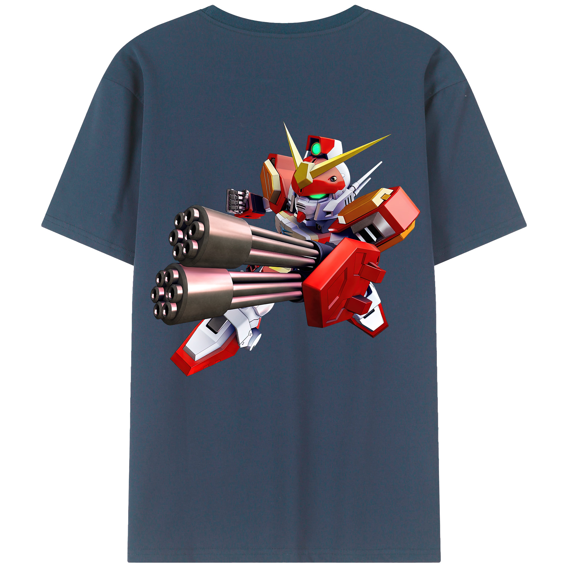 （画像用） 機動戦士ガンダム Mobile Suit Gundam 綿100％半袖Tシャツ（背面プリント）