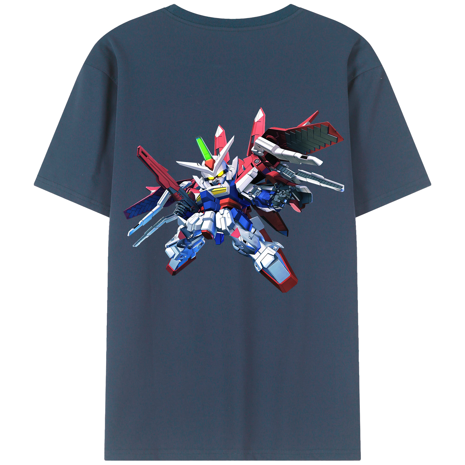 （画像用） 機動戦士ガンダム Mobile Suit Gundam 綿100％半袖Tシャツ（背面プリント）