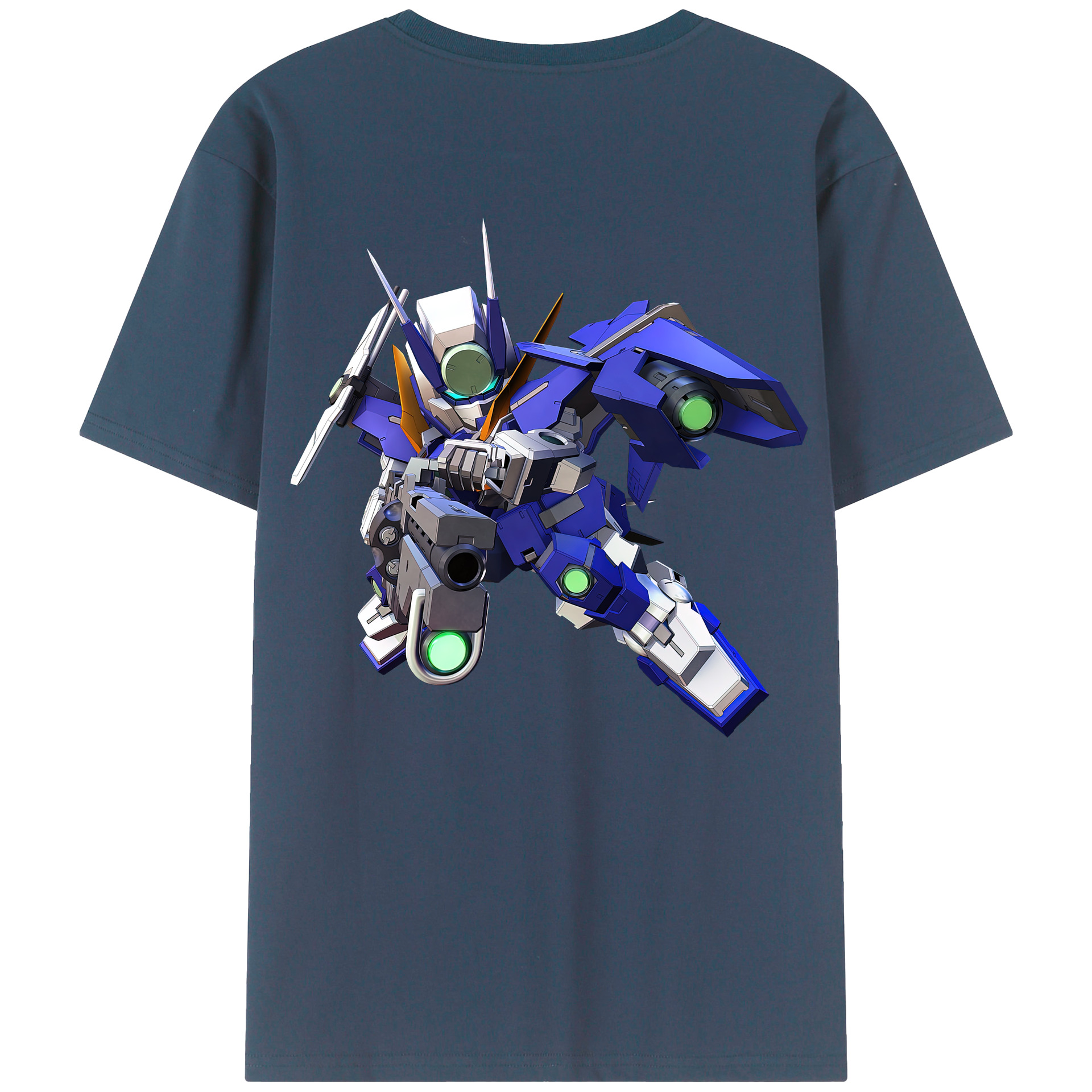 （画像用） 機動戦士ガンダム Mobile Suit Gundam 綿100％半袖Tシャツ（背面プリント）