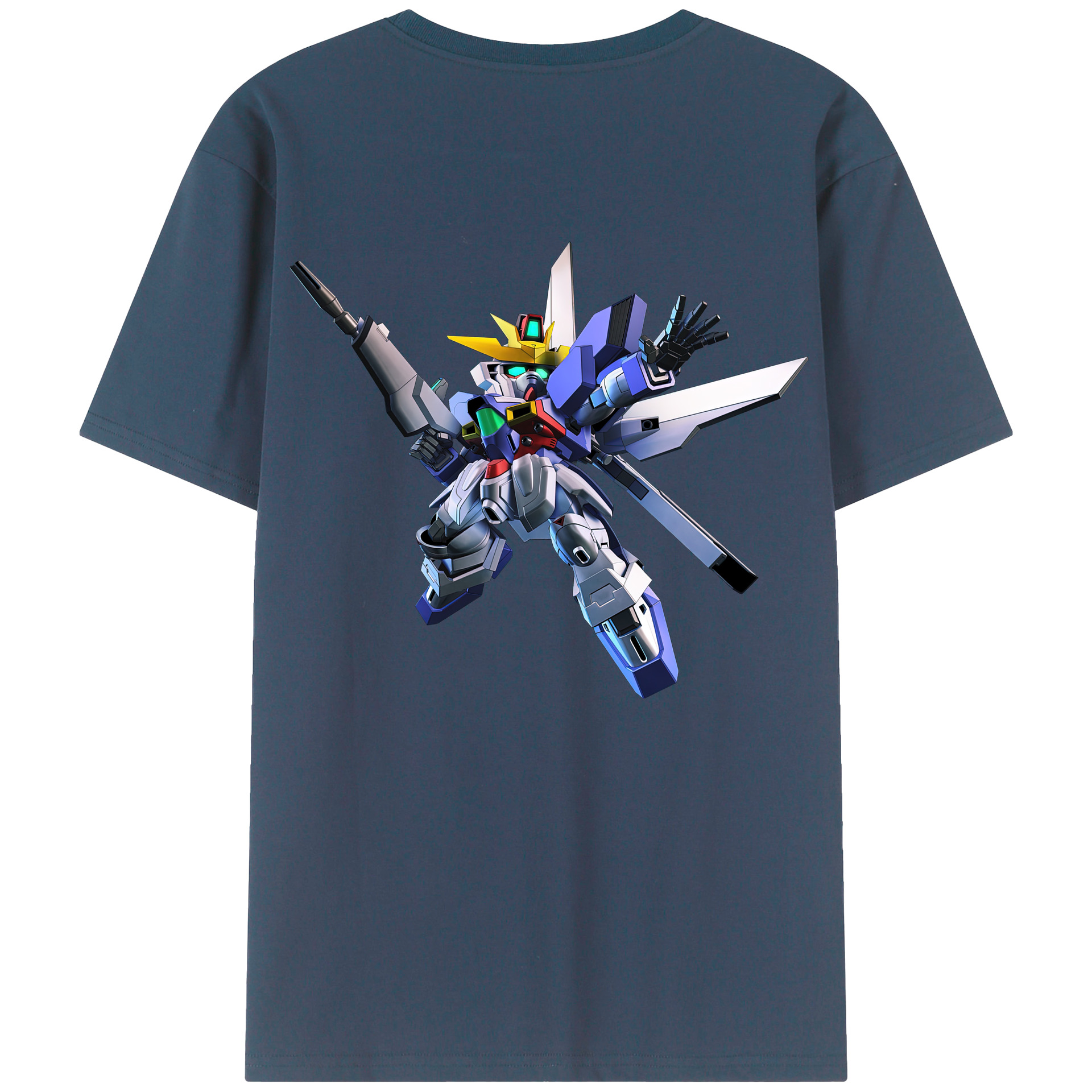 （画像用） 機動戦士ガンダム Mobile Suit Gundam 綿100％半袖Tシャツ（背面プリント）