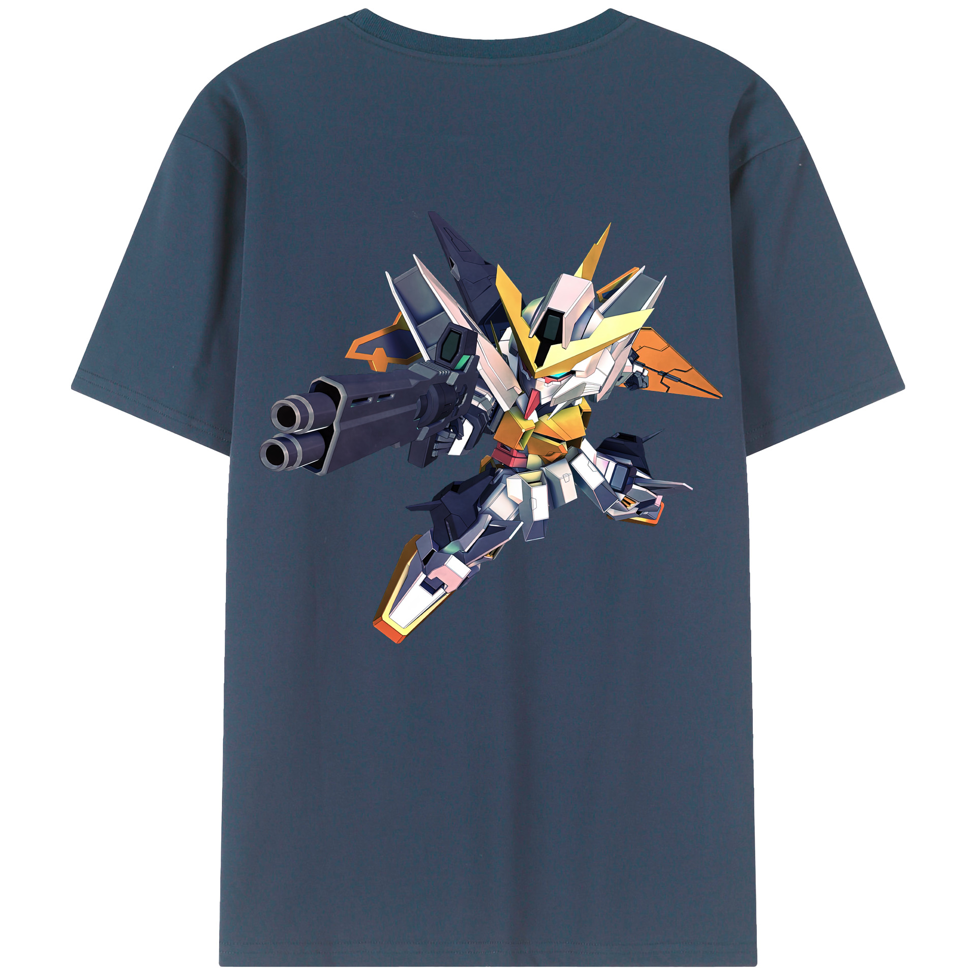 （画像用） 機動戦士ガンダム Mobile Suit Gundam 綿100％半袖Tシャツ（背面プリント）