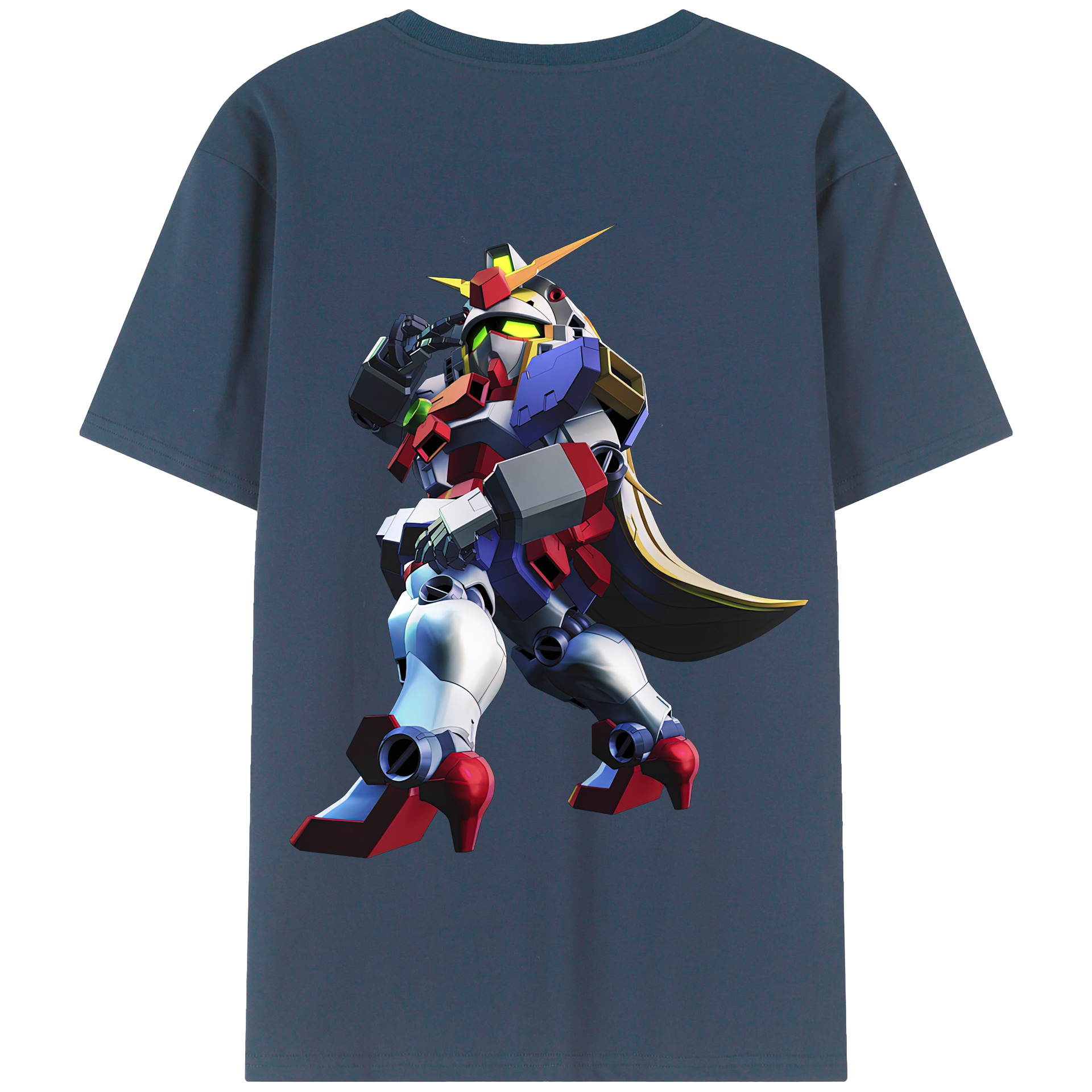 （画像用） 機動戦士ガンダム Mobile Suit Gundam 綿100％半袖Tシャツ（背面プリント）