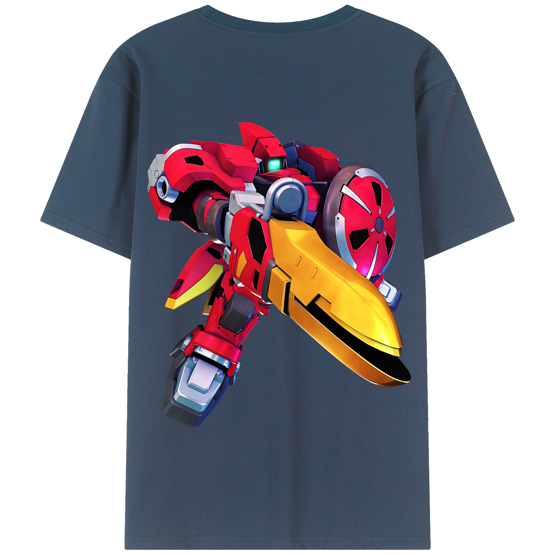 （画像用） 機動戦士ガンダム Mobile Suit Gundam 綿100％半袖Tシャツ（背面プリント）