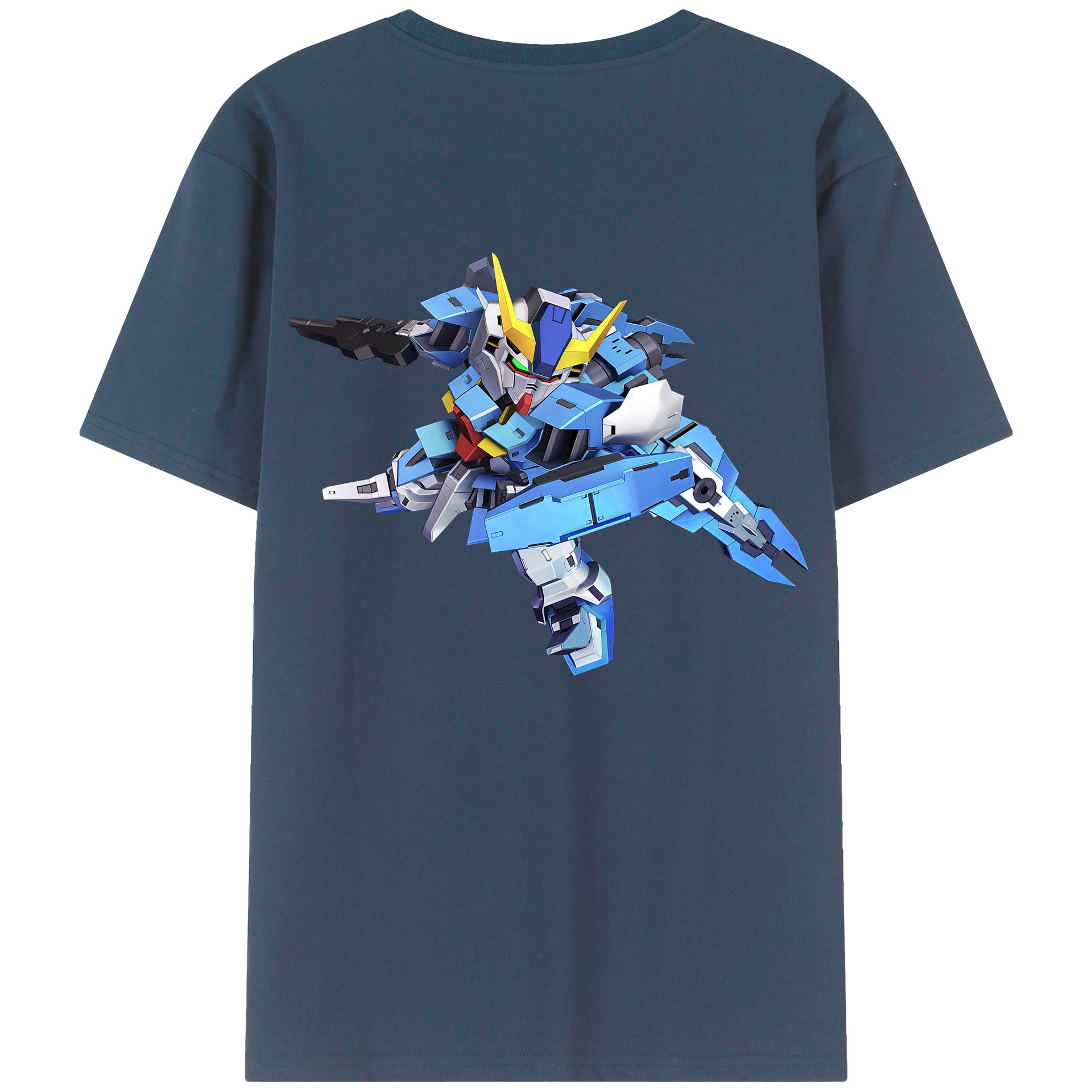（画像用） 機動戦士ガンダム Mobile Suit Gundam 綿100％半袖Tシャツ（背面プリント）
