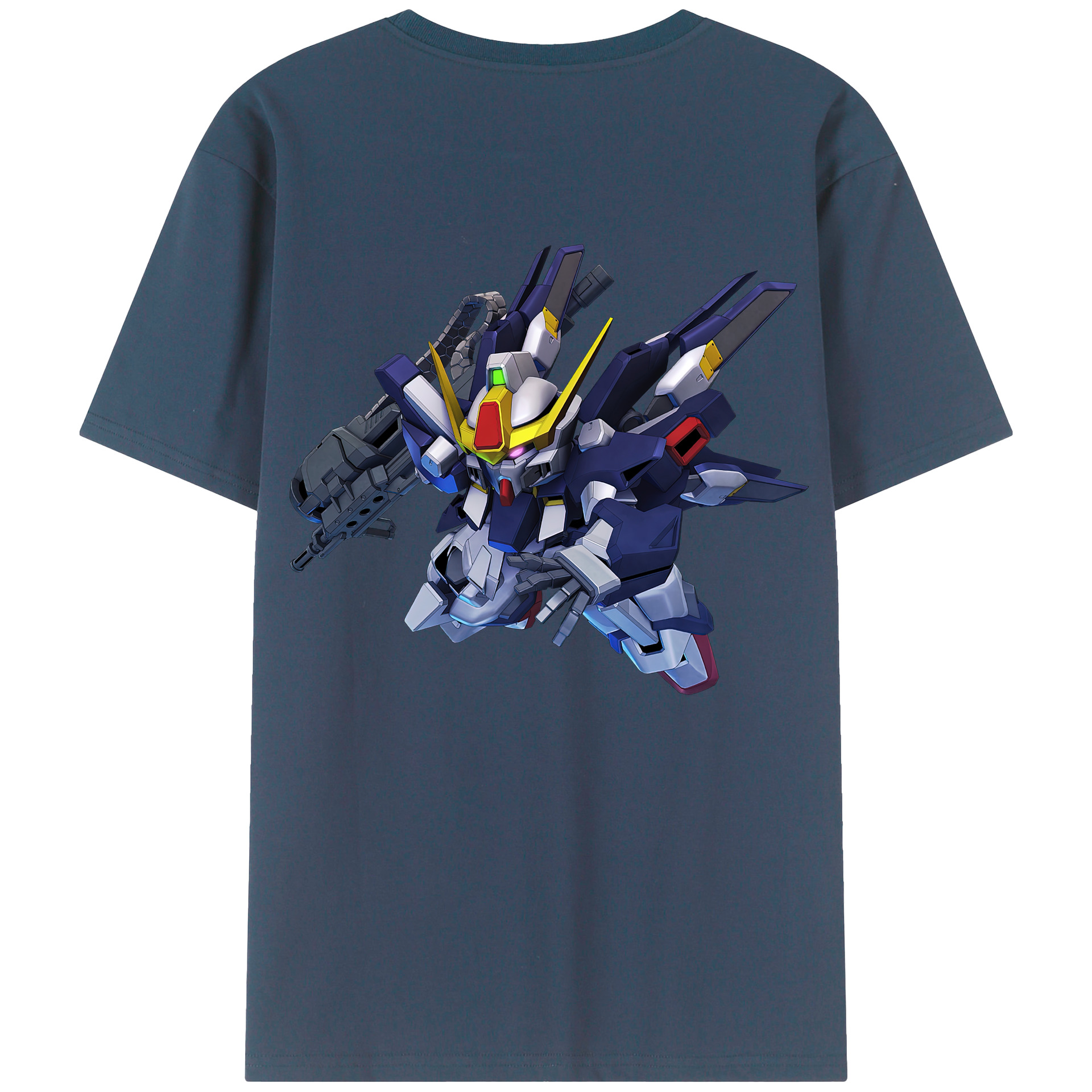 （画像用） 機動戦士ガンダム Mobile Suit Gundam 綿100％半袖Tシャツ（背面プリント）