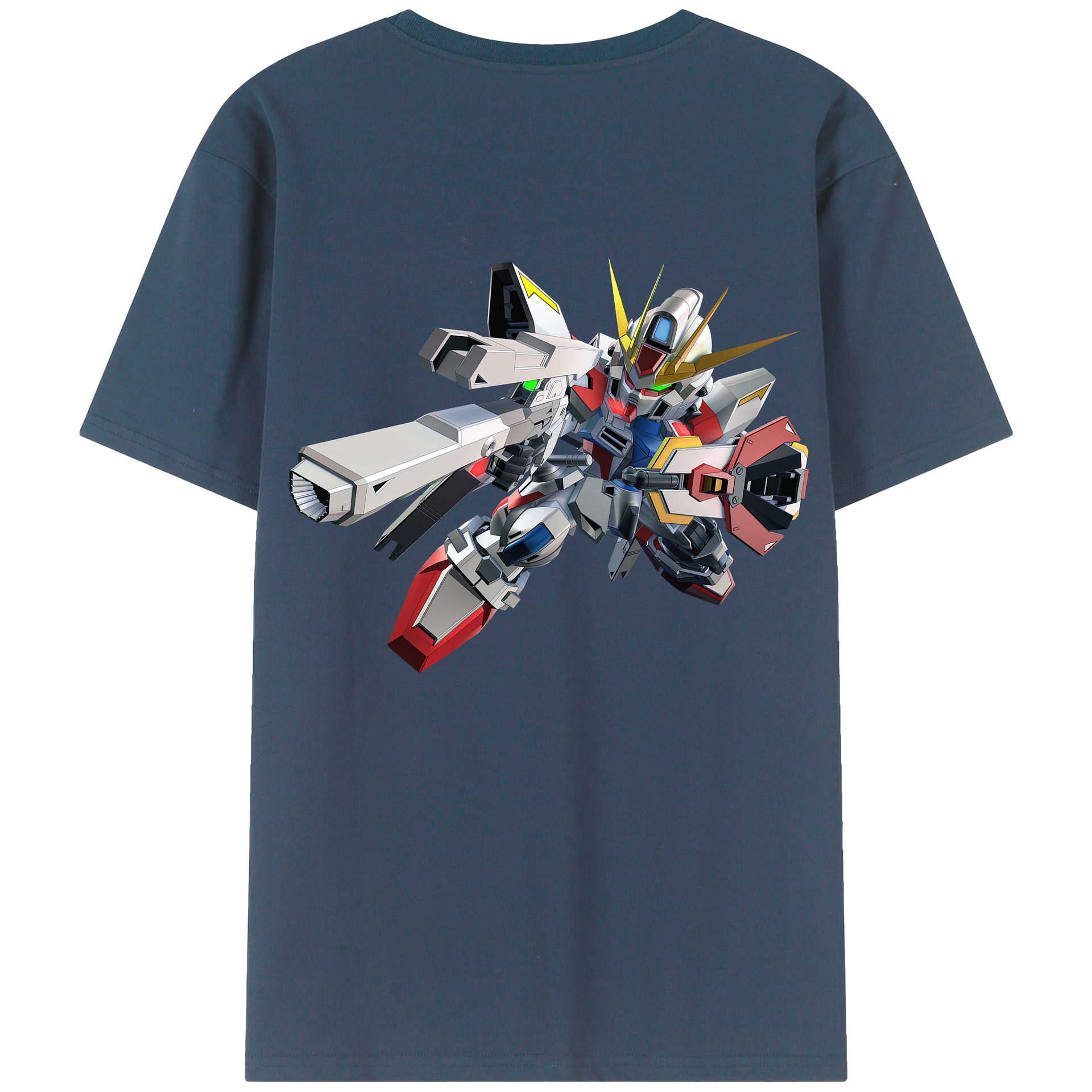 （画像用） 機動戦士ガンダム Mobile Suit Gundam 綿100％半袖Tシャツ（背面プリント）