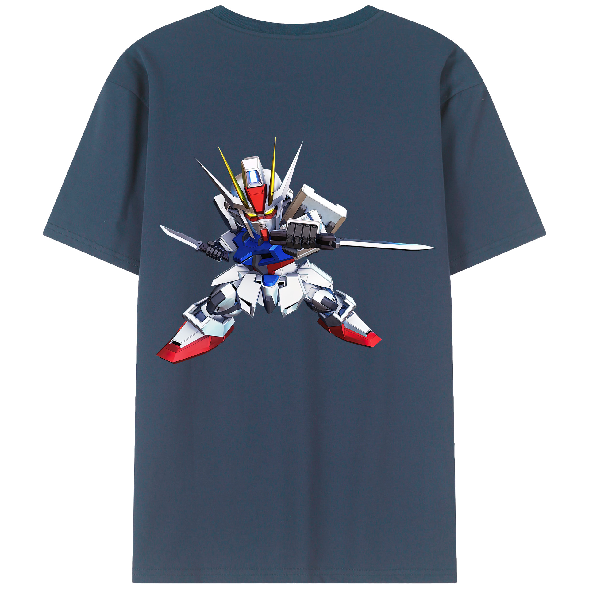 （画像用） 機動戦士ガンダム Mobile Suit Gundam 綿100％半袖Tシャツ（背面プリント）